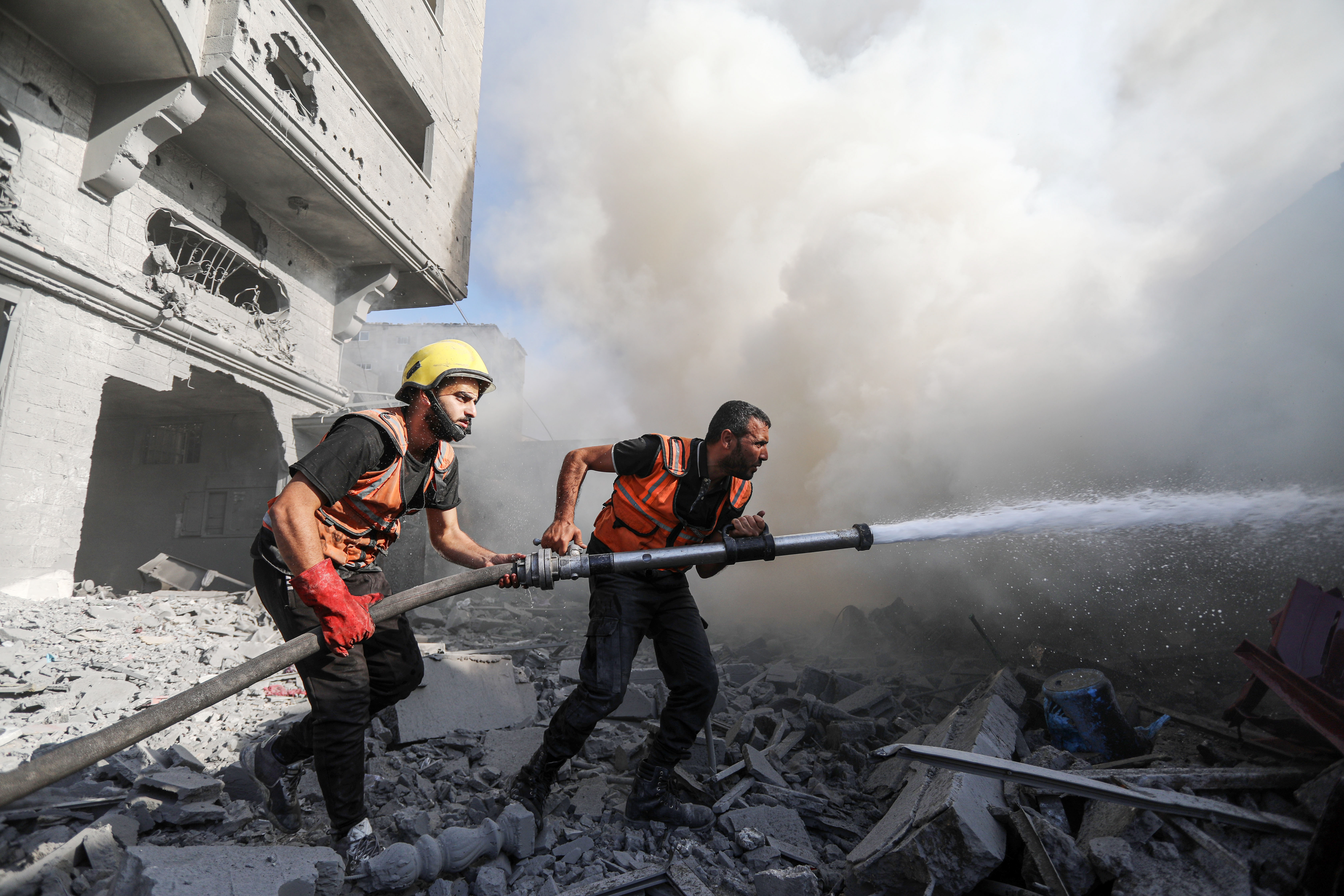 A day in the life of a civil defence rescuer in Gaza