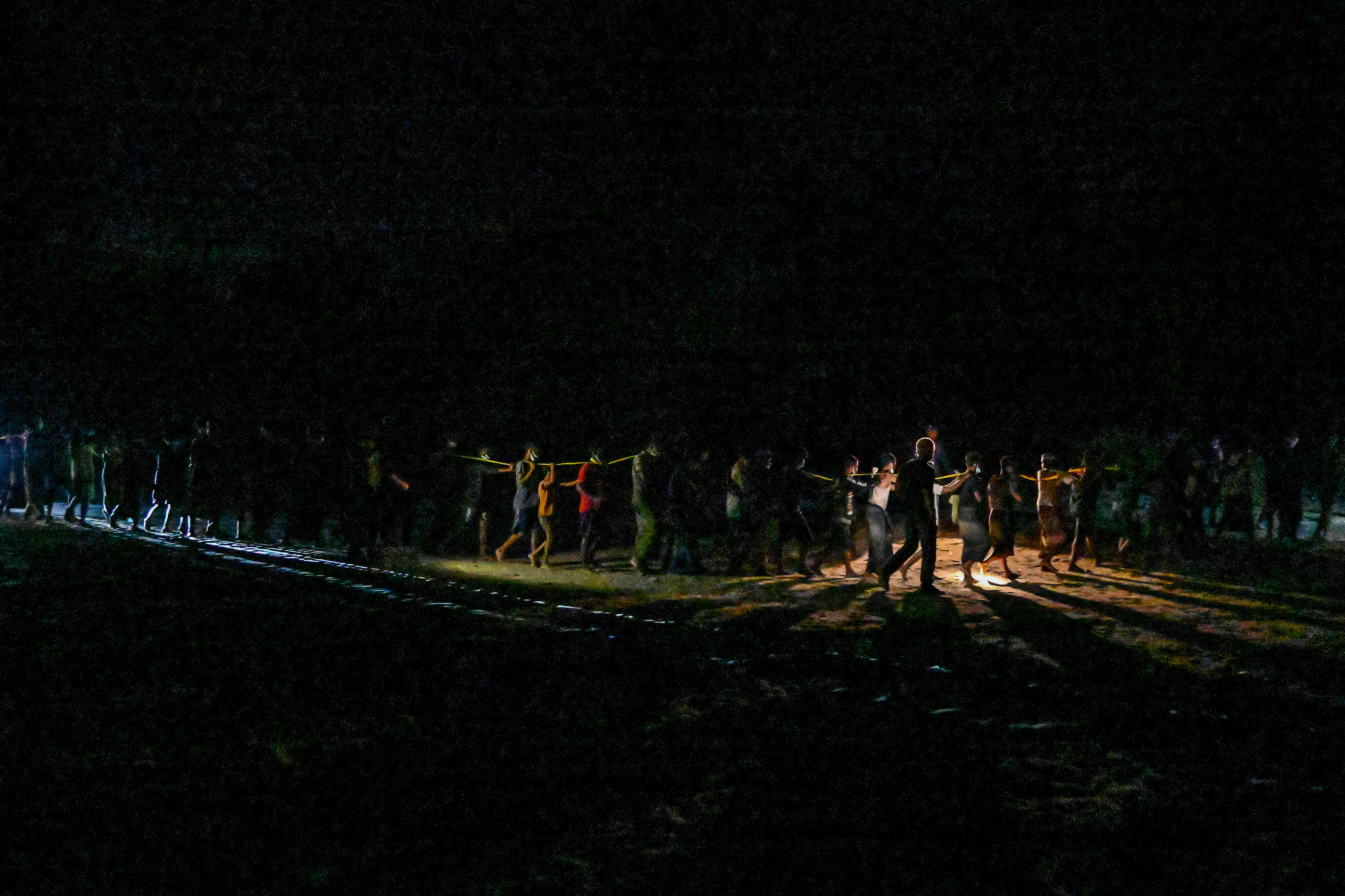 Newly-arrived Rohingya refugees are transferred to a shelter in Batee beach, Aceh province, Indonesia.