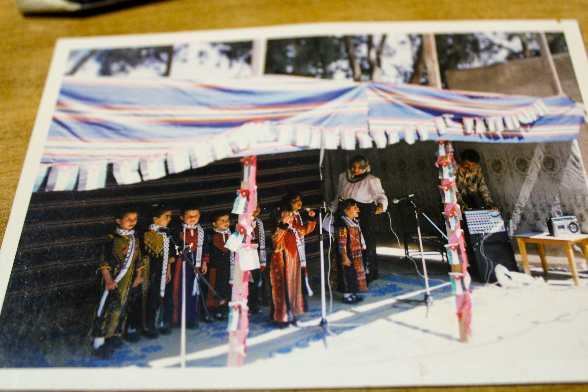 Alaa as a child wearing a thobe like her grandmother