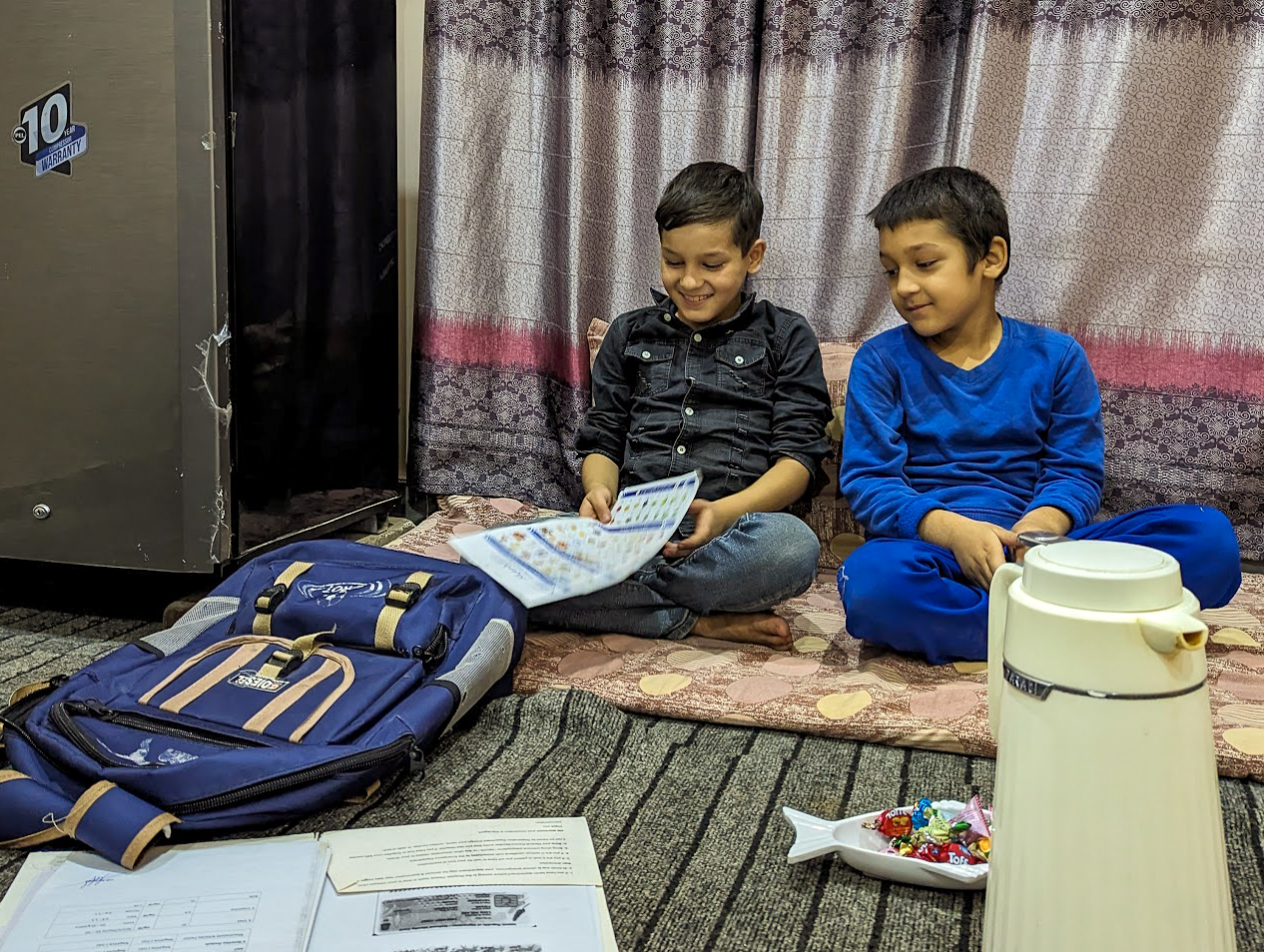 Afghan family in Pakistan