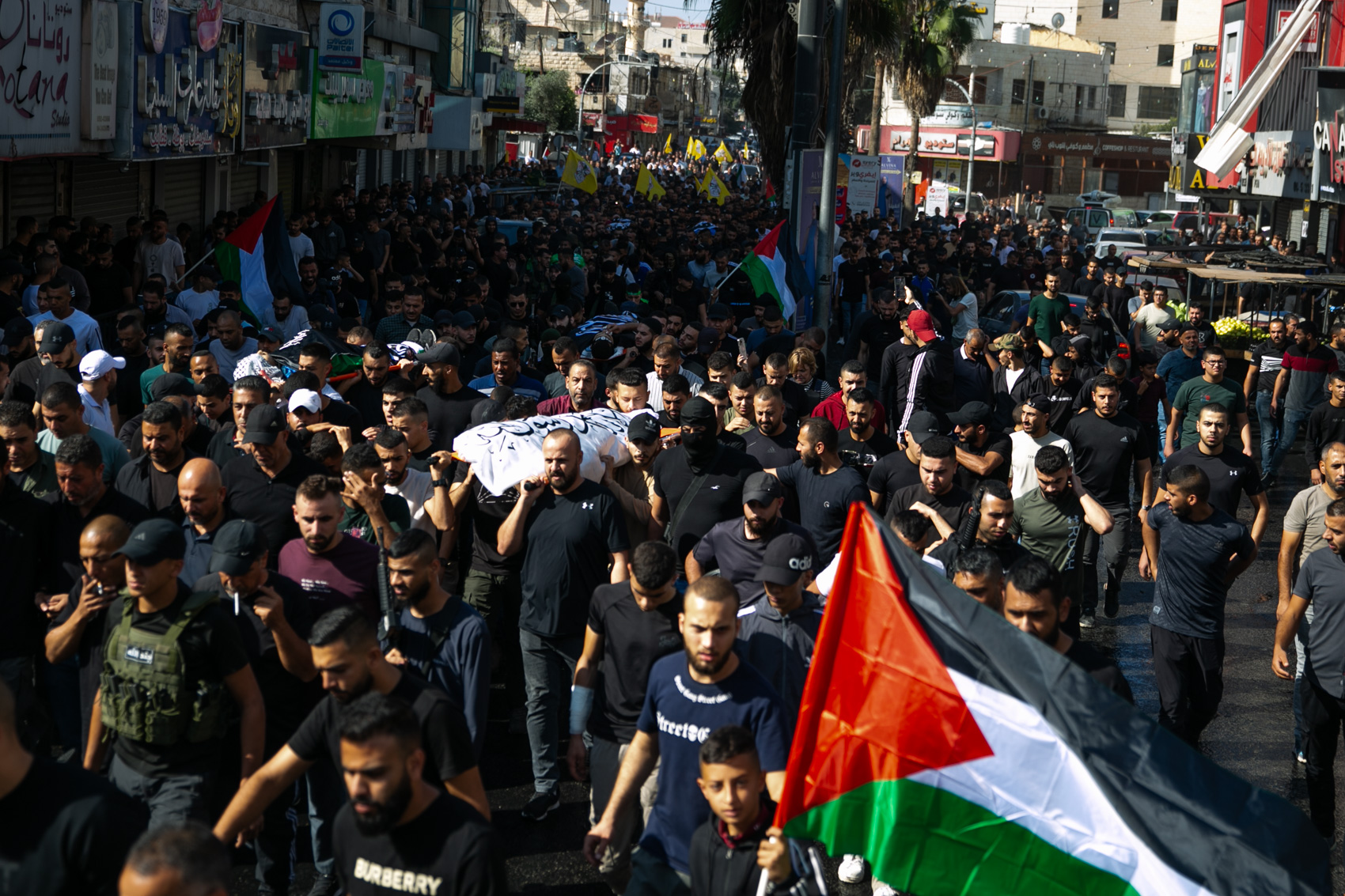 Funeral of a Palestinian fighter in Jenin