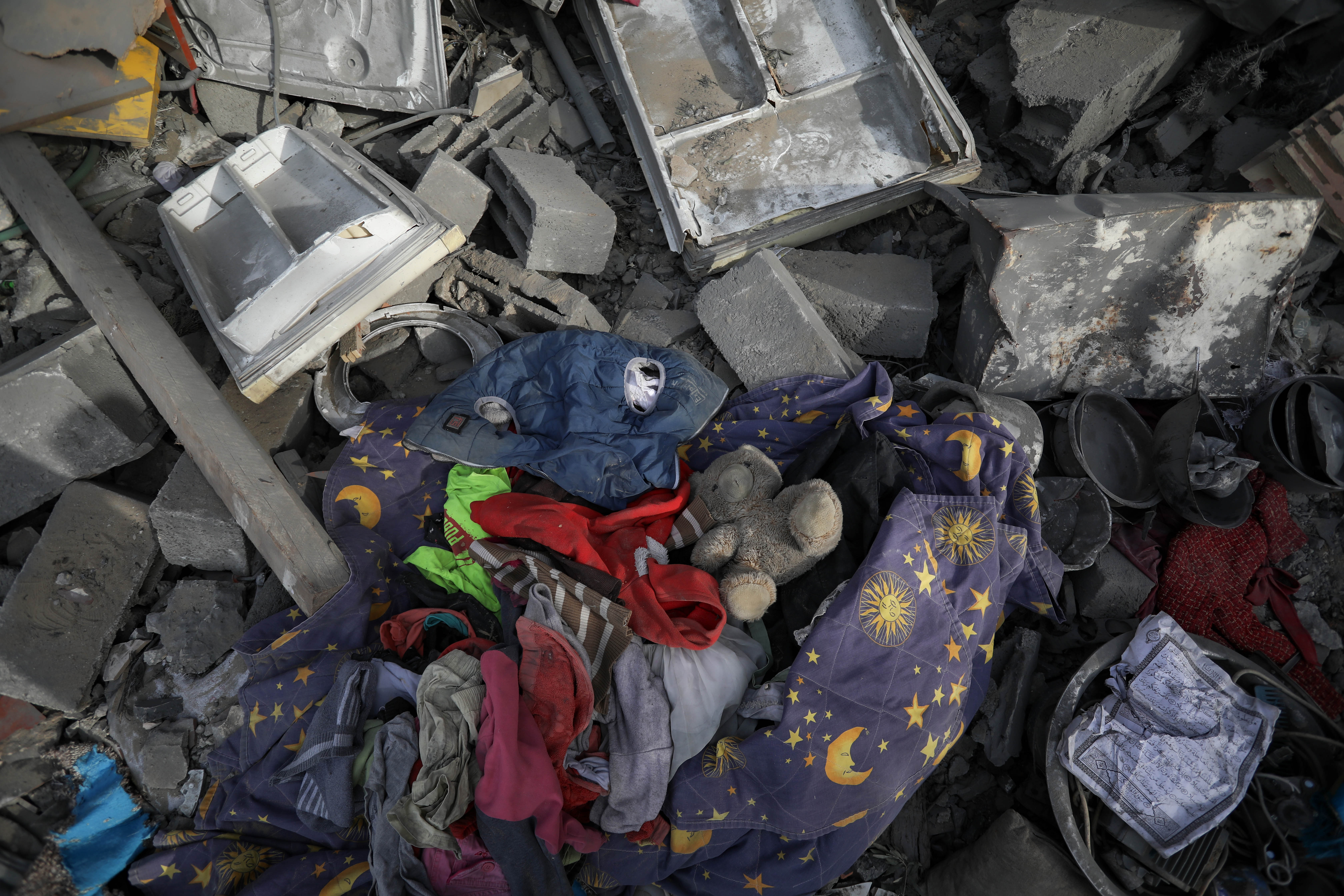 Israeli attack on a residential home in al-Zuwaydeh, central Gaza Strip