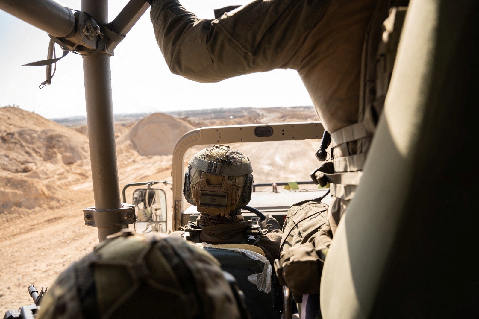 Israeli soldiers operate in Gaza