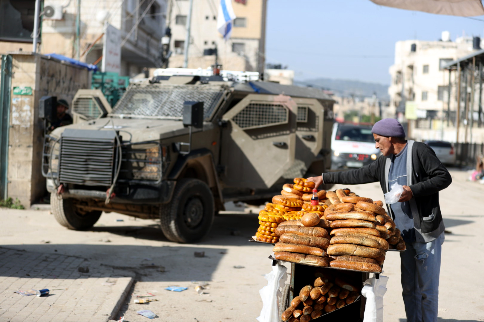 Israeli soldiers are seen during an army operation, in the Jenin