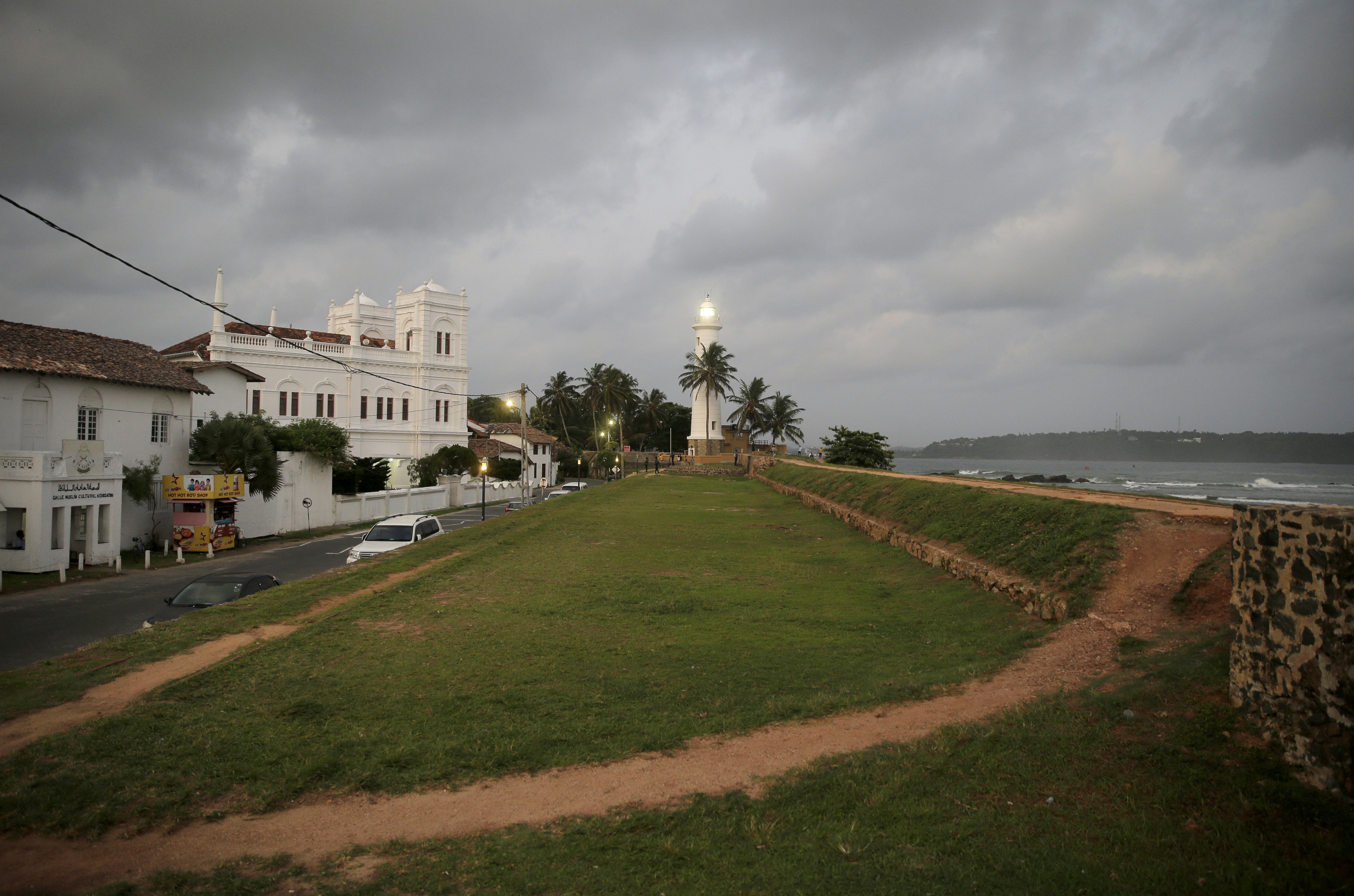 In this Friday, May 10, 2019, photo, the 17th century built Dutch fort, which was a popular tourist site, stands empty in Galle, Sri Lanka. Sri Lanka was the Lonely Planet guide’s top travel destination for 2019, but since the Easter Sunday attacks on churches and luxury hotels, foreign tourists have fled. More than 250 people, including 45 foreigners mainly from China, India, the U.S. and the U.K., died in the Islamic State group-claimed blasts. (AP Photo/Eranga Jayawardena)