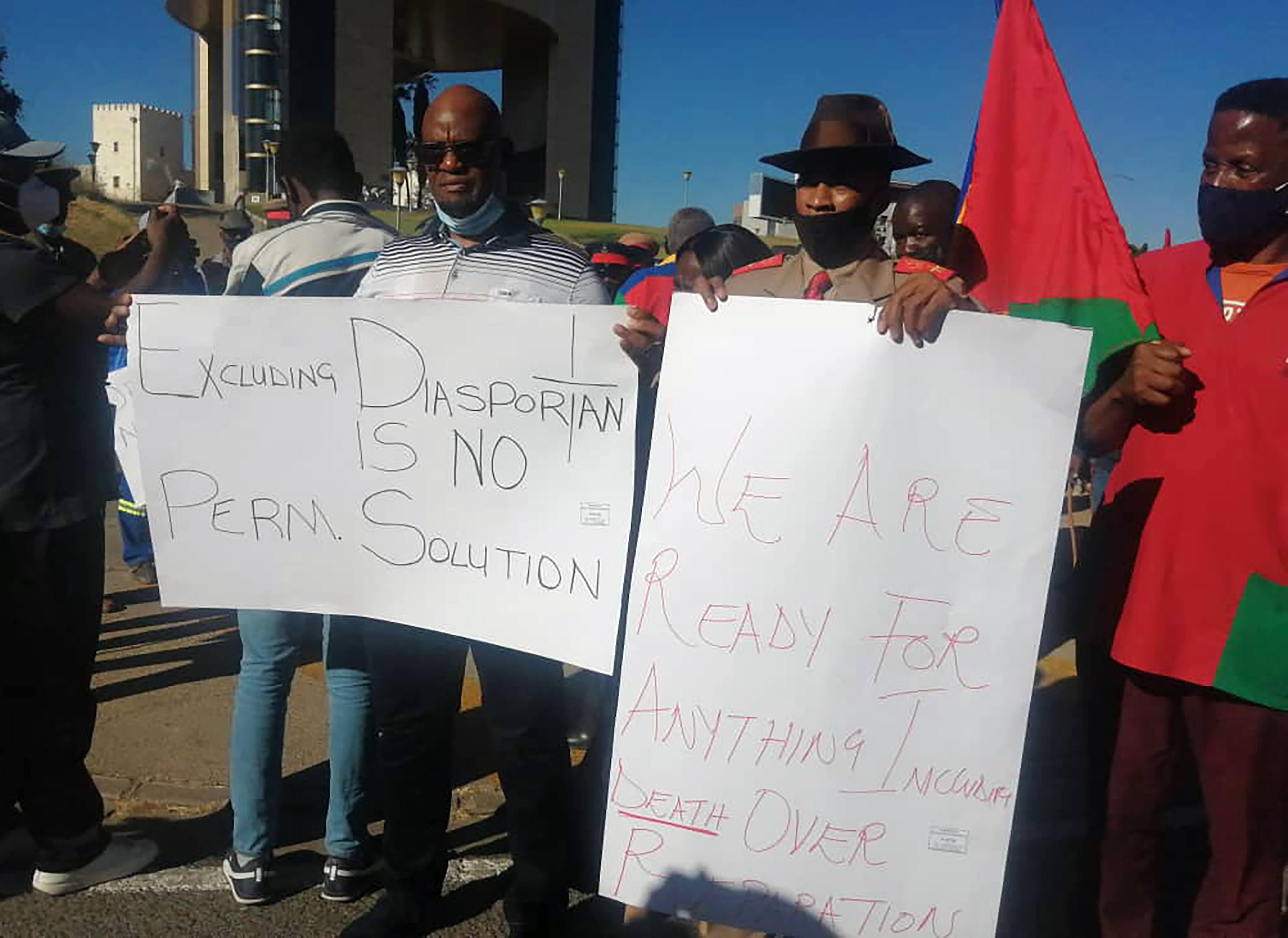 Namibia protest