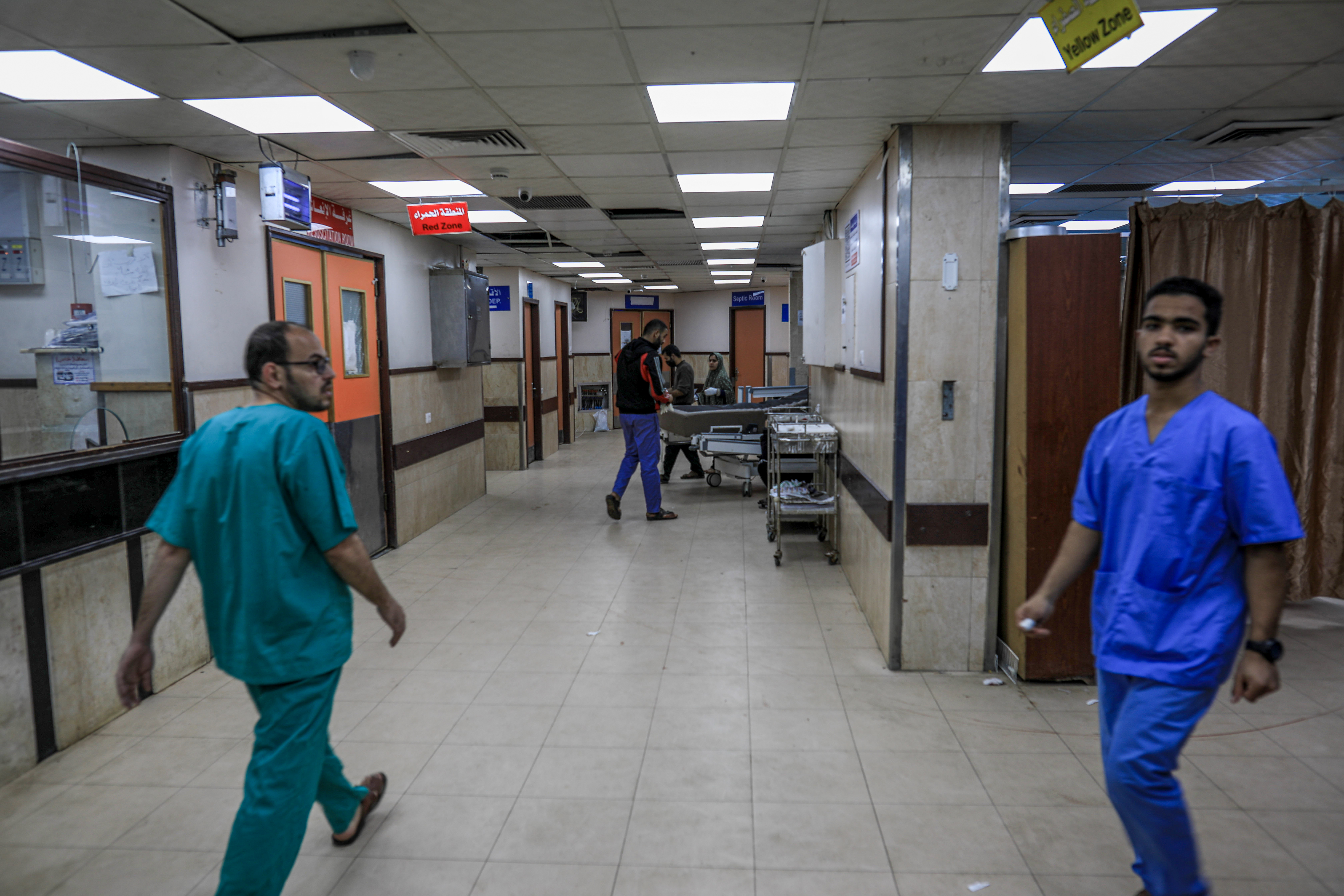 Doctors at Al-Aqsa Martyrs Hospital