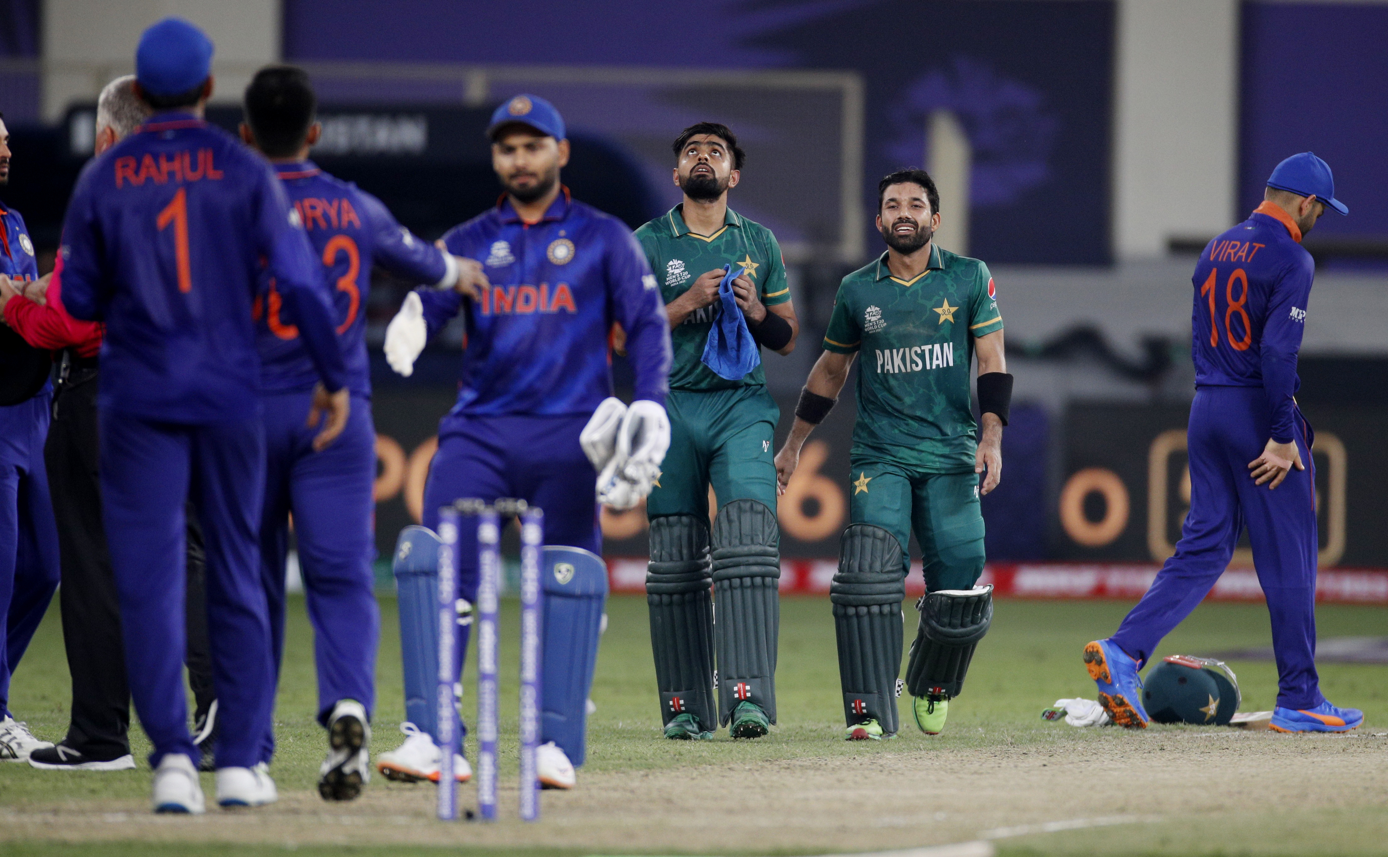 Pakistan beat India in the Super 12 stage in 2021