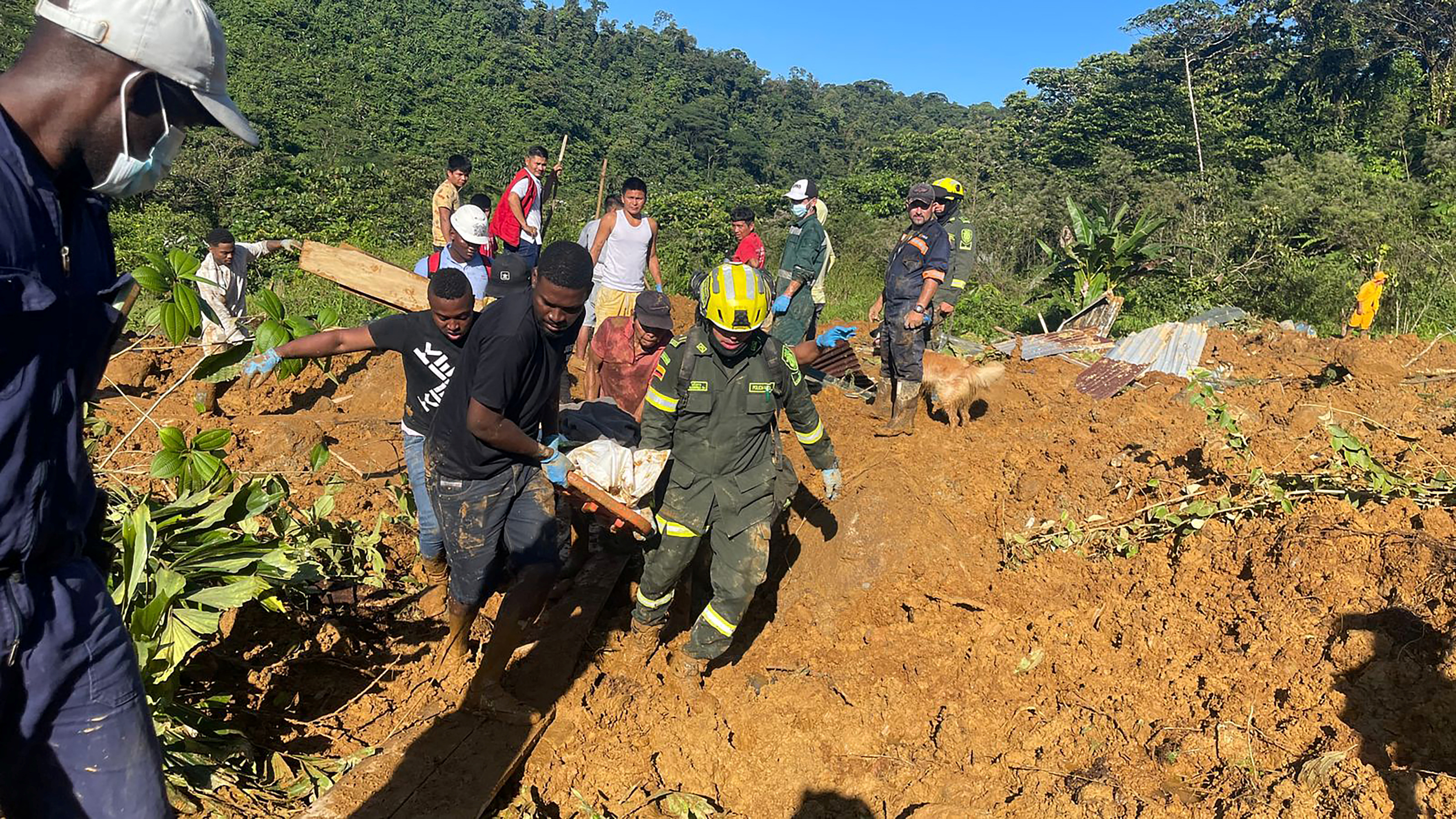Landslide in Colombia