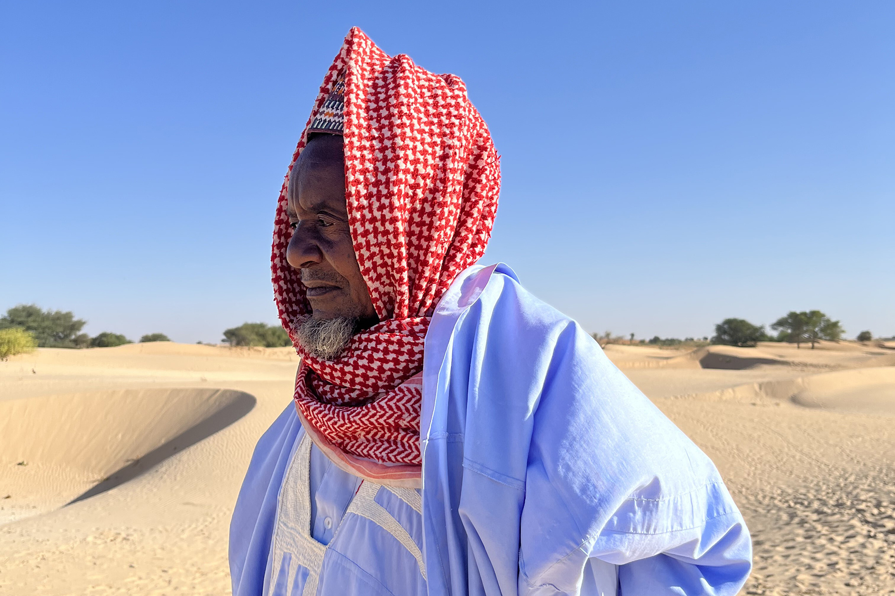 Maigari Isa Bukar, a farmer and village head in Toshi, Yobe, Nigeria