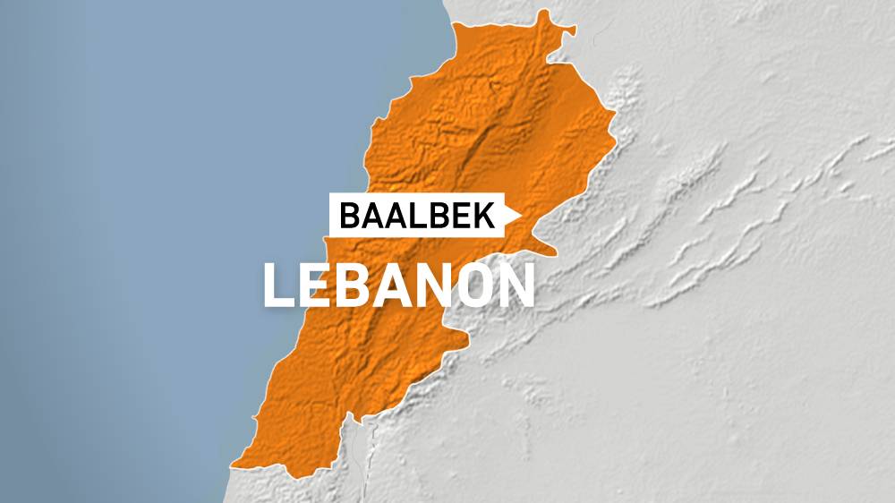 Lebanon map Baalbek