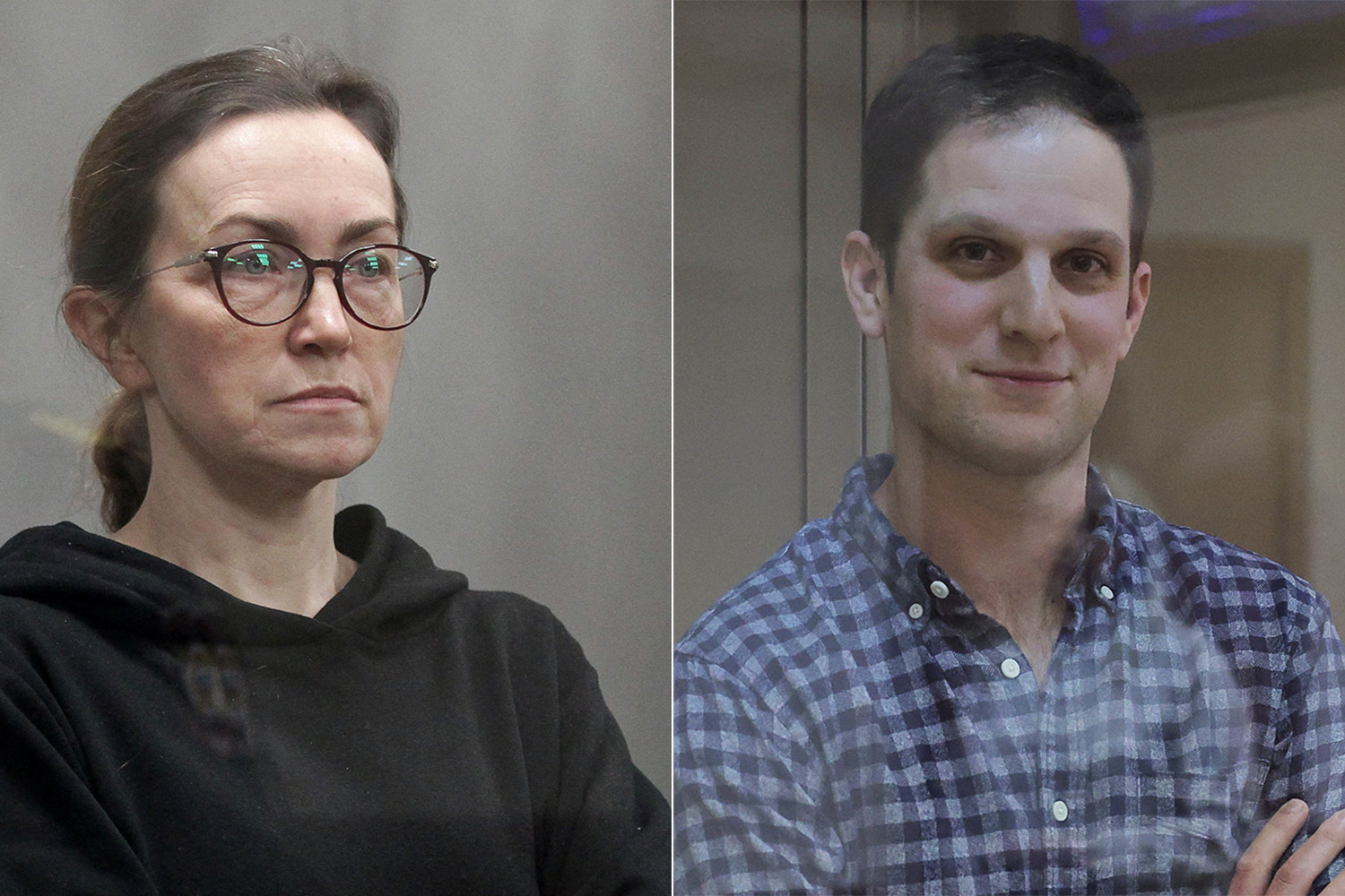 Evan Gershkovich of The Wall Street Journal and Alsu Kurmasheva of Radio Free Liberty