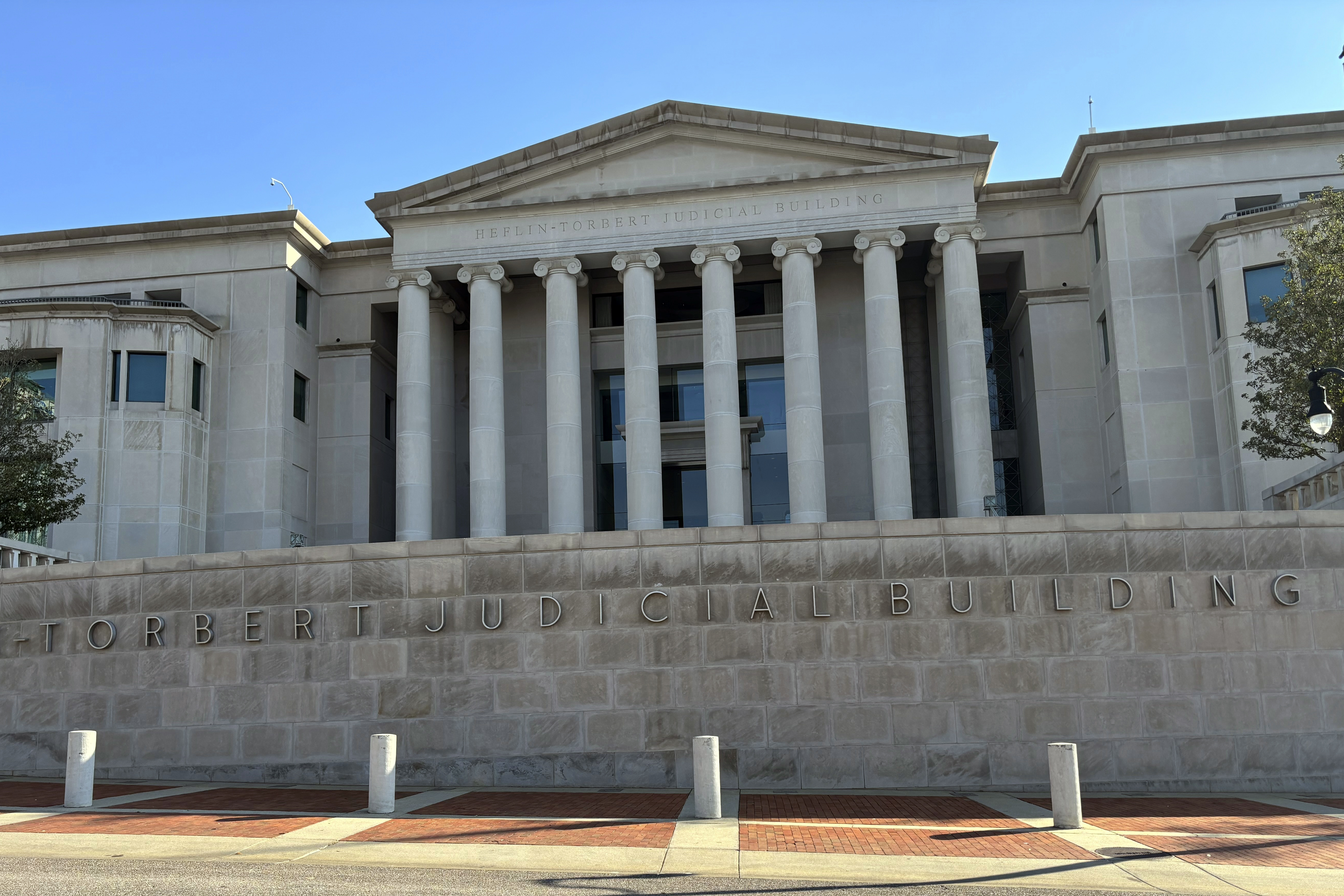 The exterior of the Alabama Supreme Court building in Montgomery.
