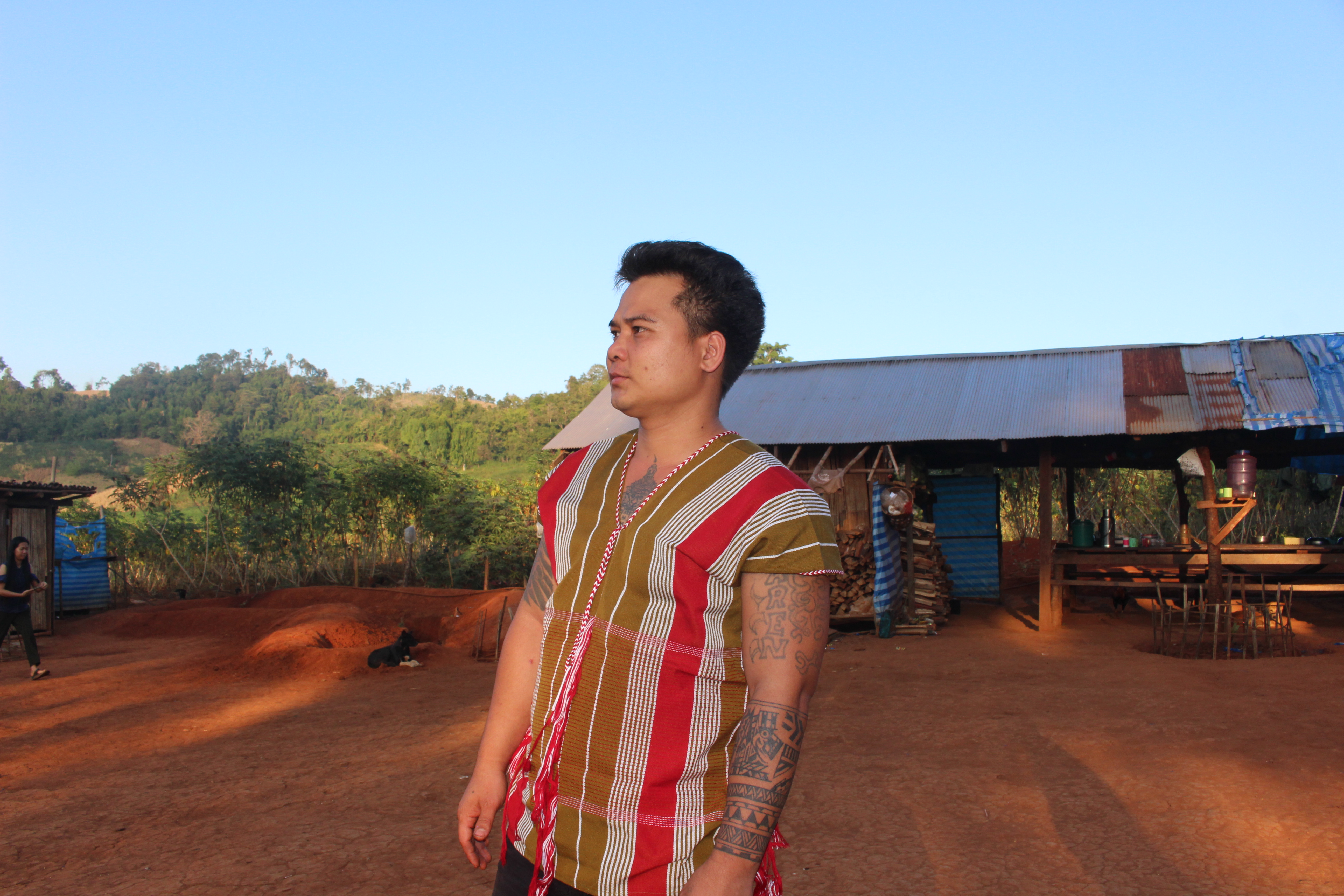 A commander with the KTLA Lar Phoe in Karen State in December 2023 [Lorcan Lovett/Al Jazeera]