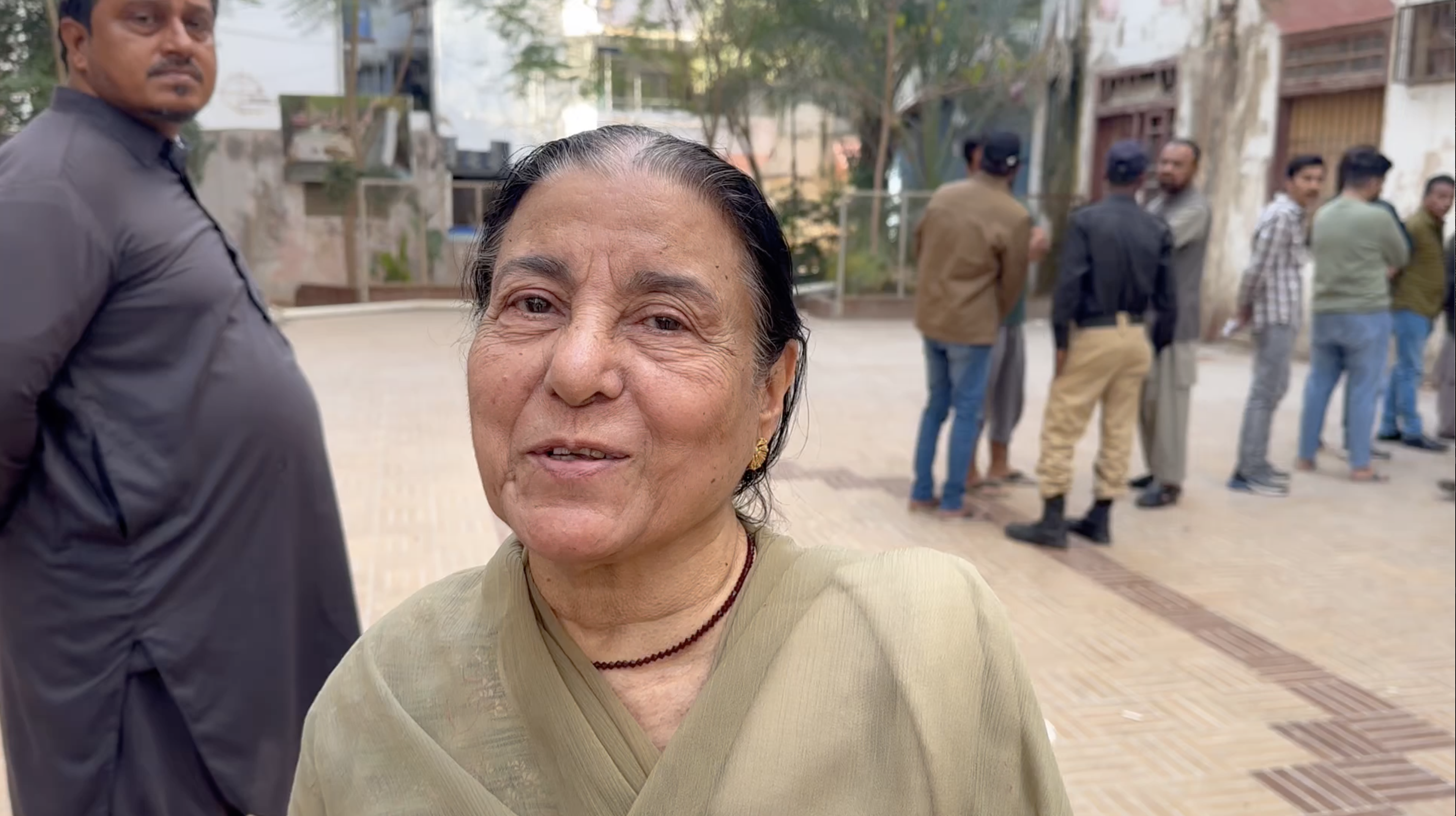 Rehana Razi, senior citizen voter in Gulistan-e-Johar [Alia Chughtai/Al Jazeera]