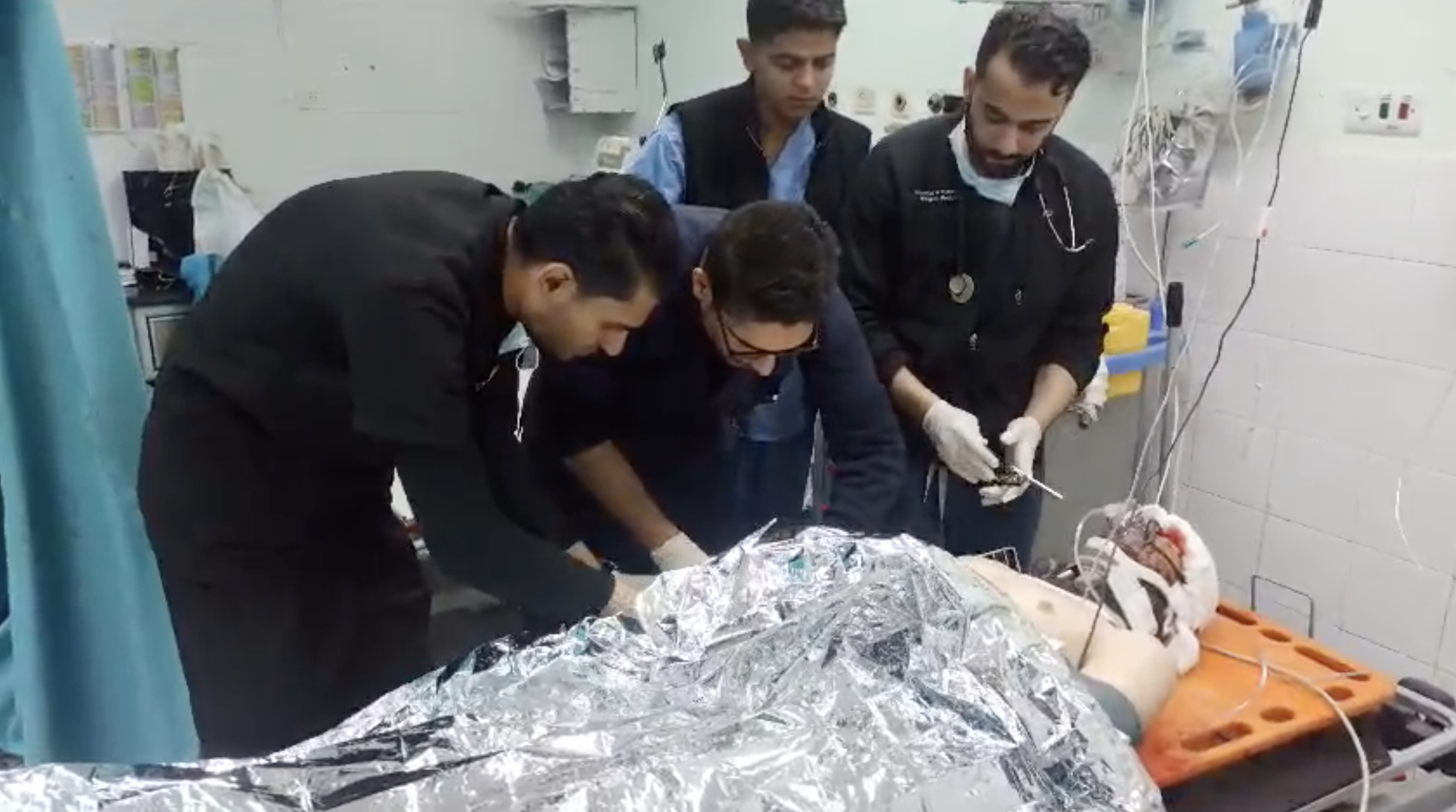 screengrab from a Video footage showed fellow photographer Ahmed Matar,