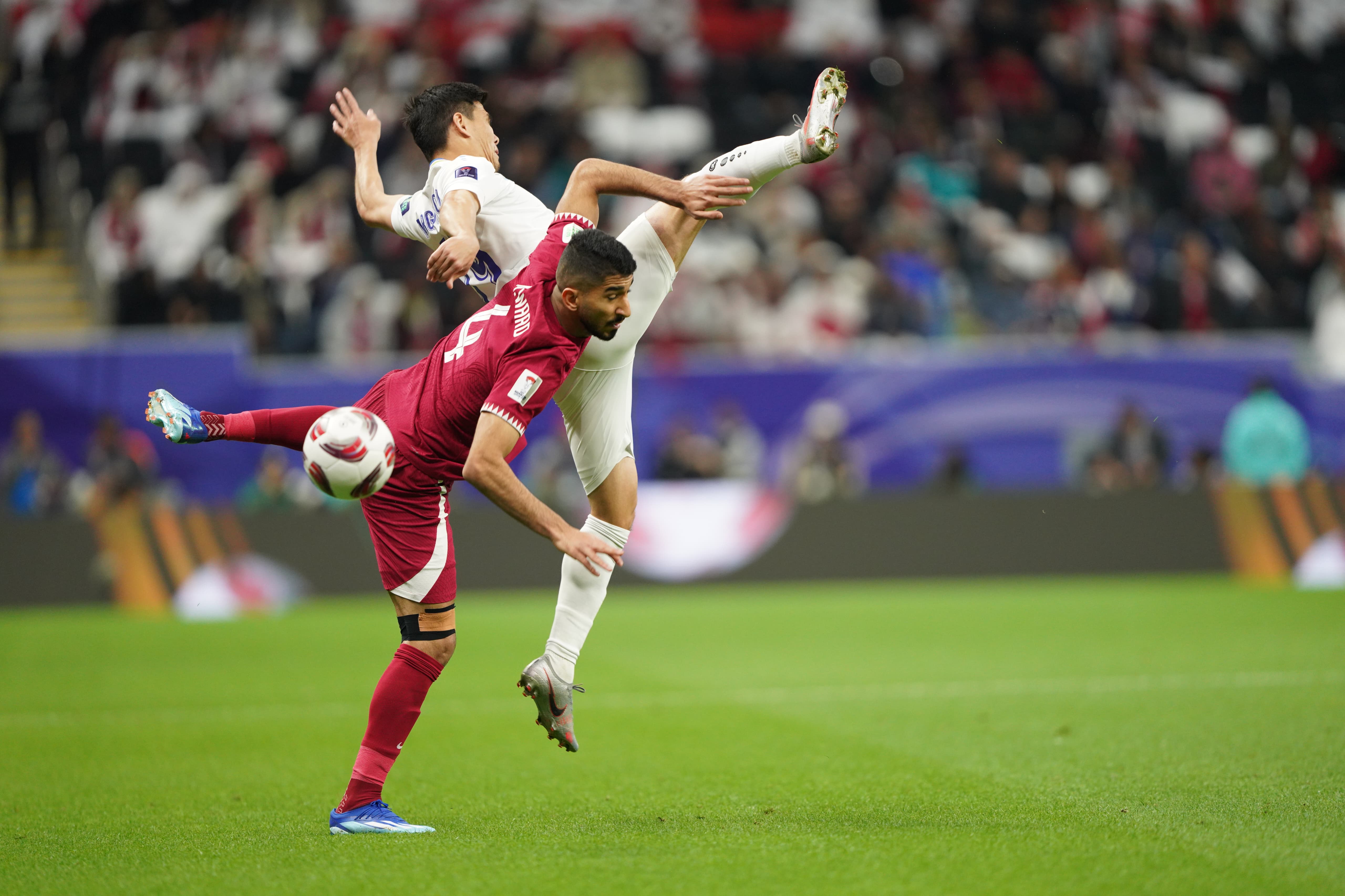 Qatar v Uzbekistan at Al Bayt Stadium in Al Khor