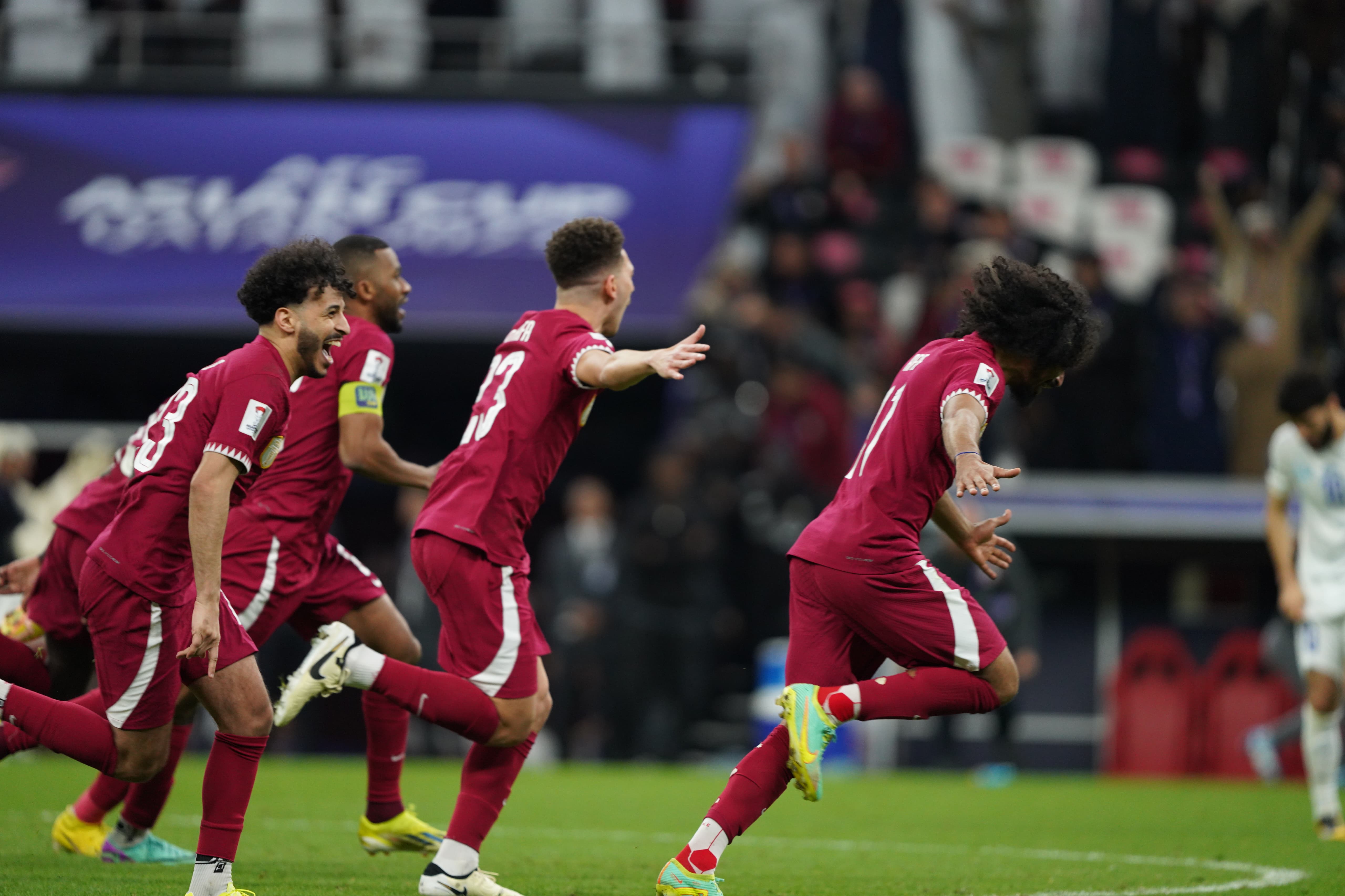 Qatar v Uzbekistan at Al Bayt Stadium in Al Khor