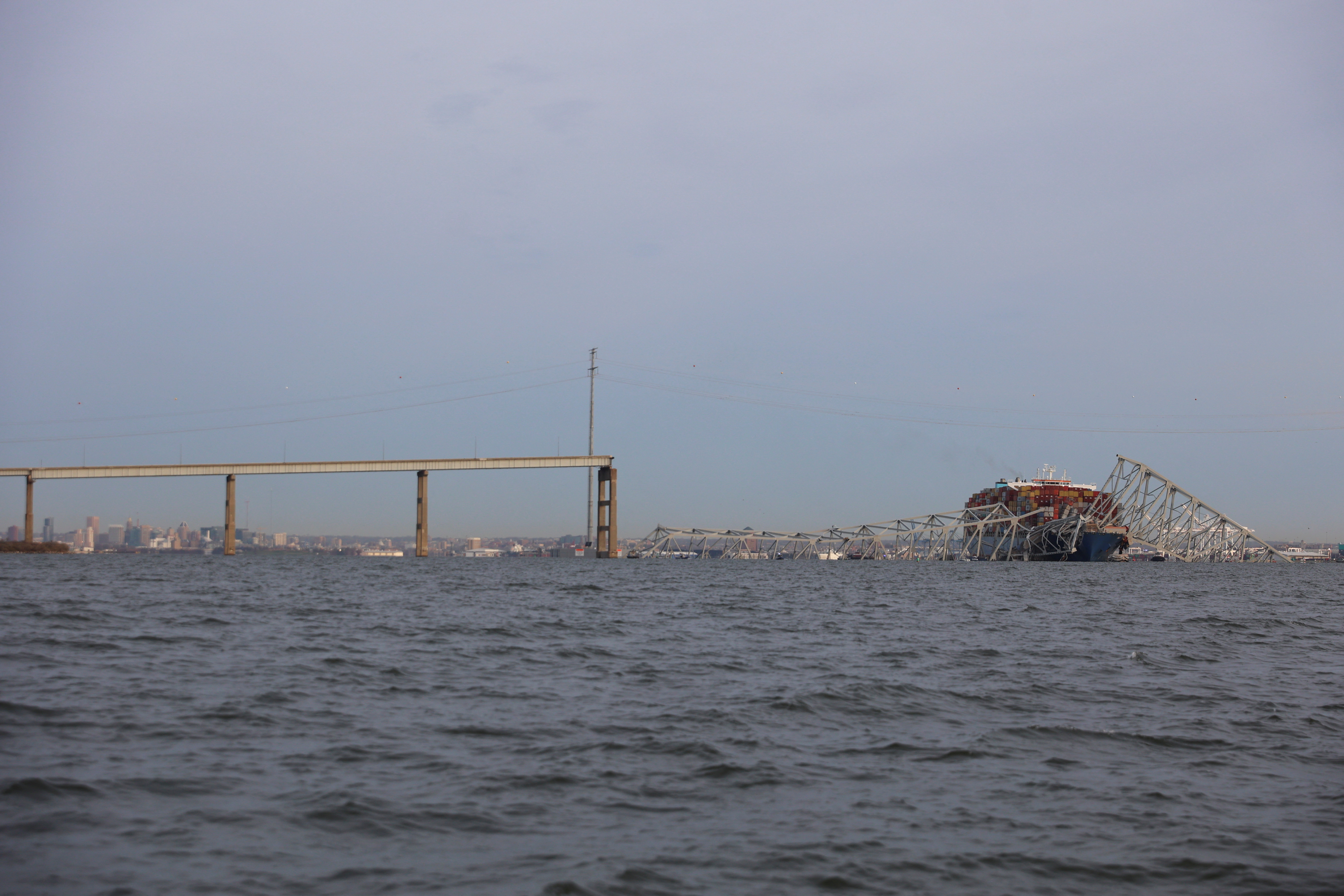 Major US bridge collapses as cargo ship plows into pylon