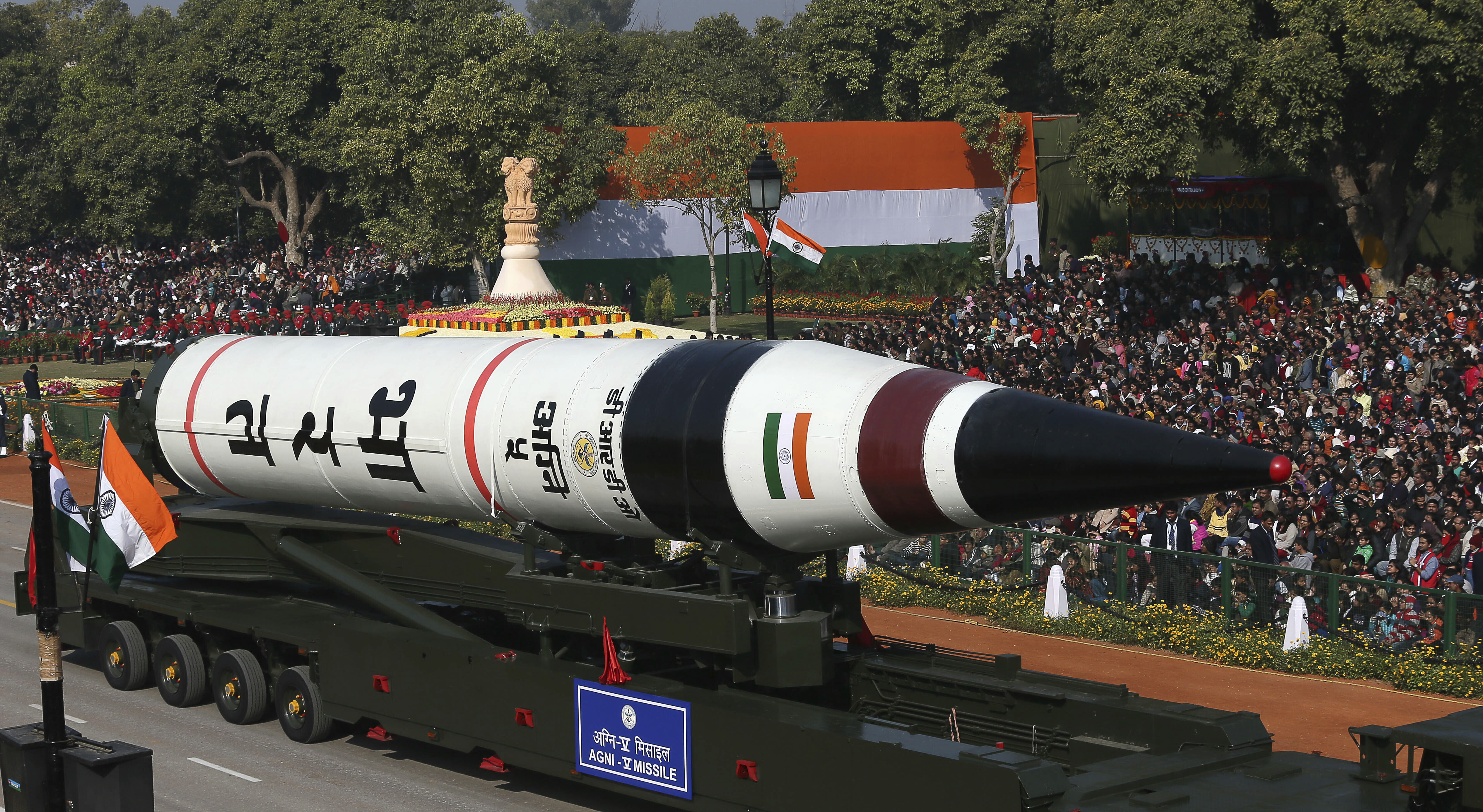 long range ballistic Agni-V missile