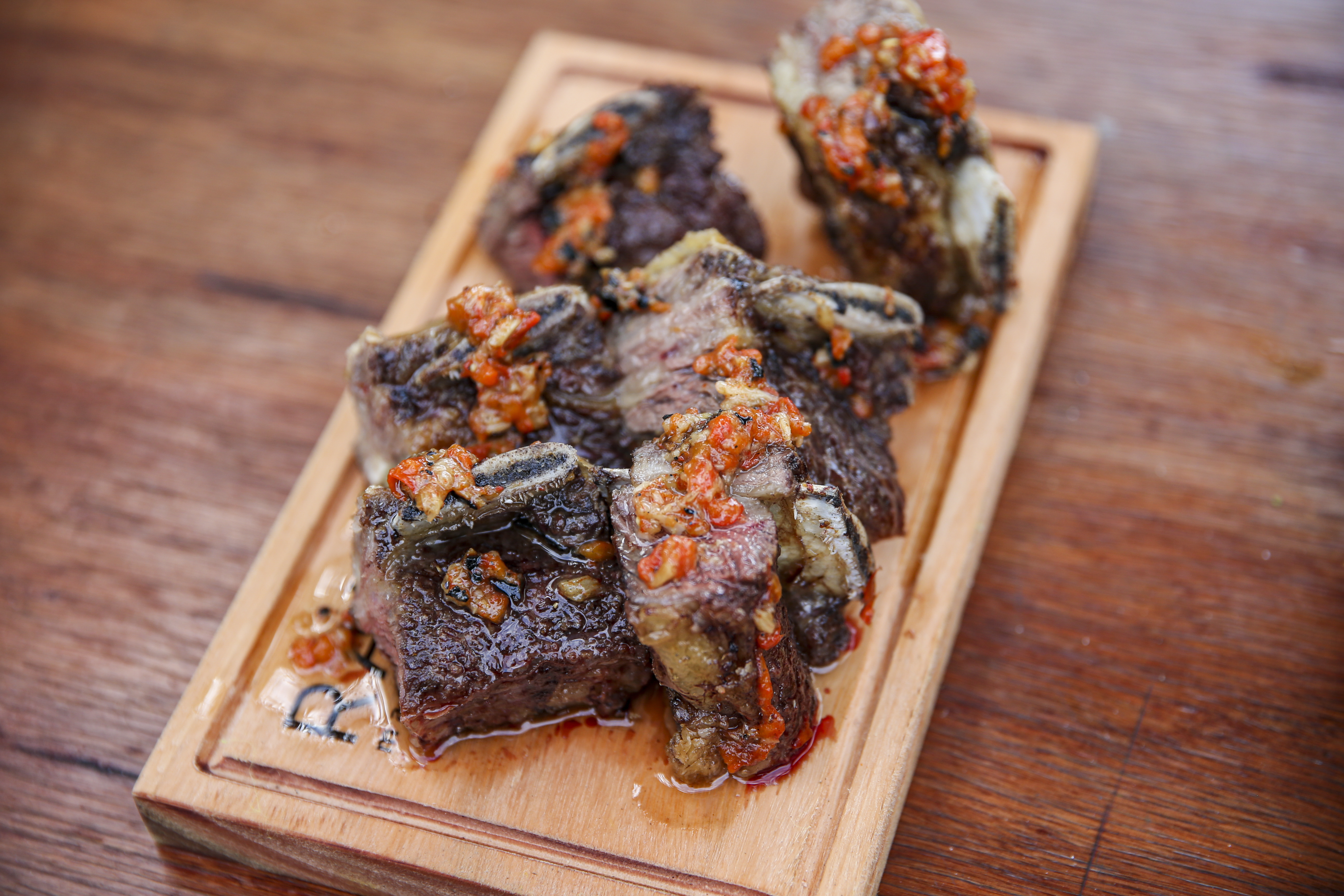 The traditional Asado is seen during the 4th Federal Barbecue Competition in Buenos Aires, Argentina