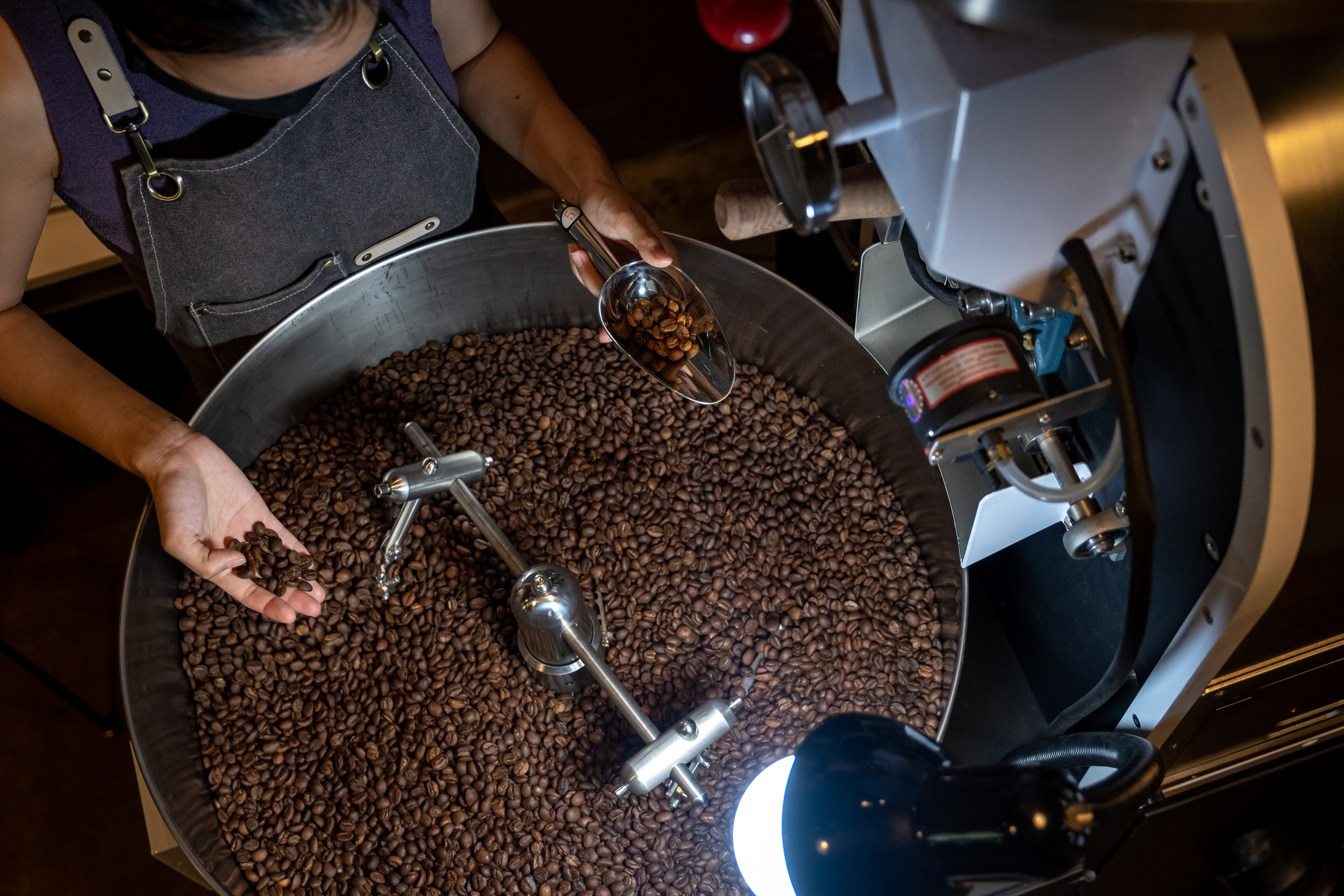 Coffee beans are roasted at a shop in Hanoi, Vietnam, on Tuesday, August 30, 2022 [Linh Pham/Bloomberg via Getty Images]