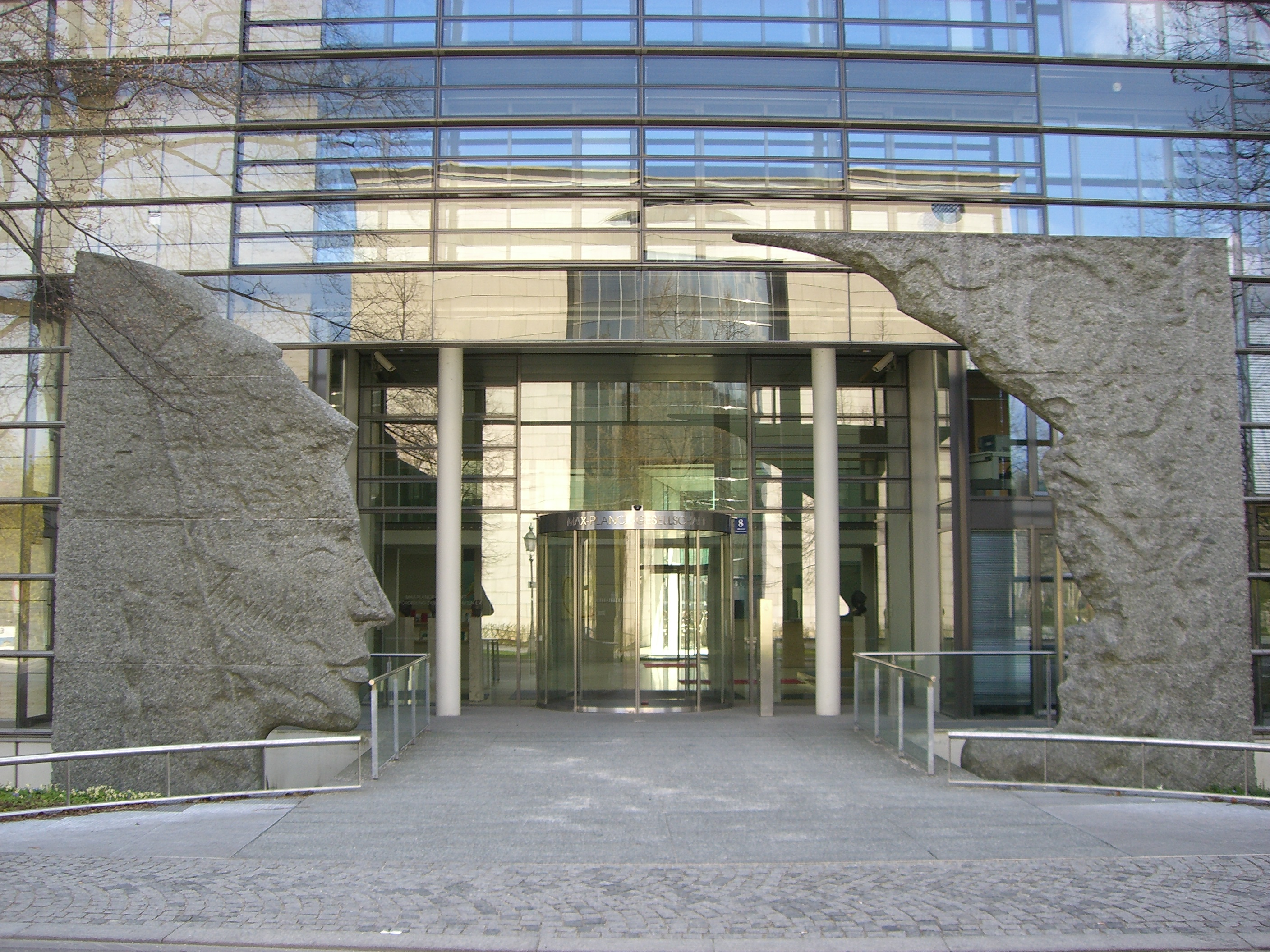Entrance of the administrative headquarters of the Max Planck Society in Munich