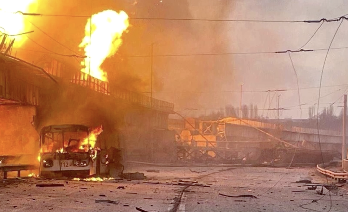 Damage caused by Russian strikes in Ukraine