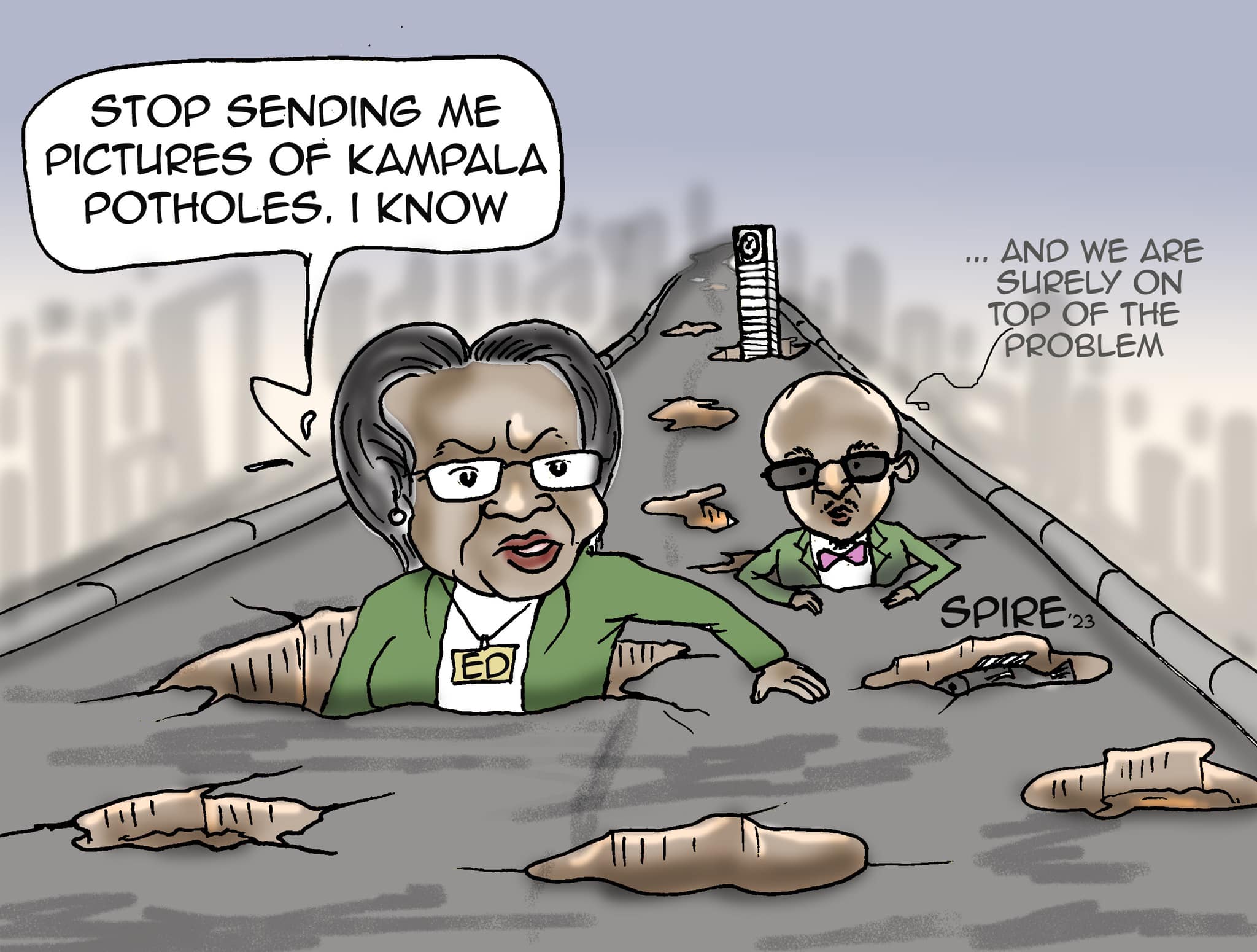 Spire Ssentonga cartoon