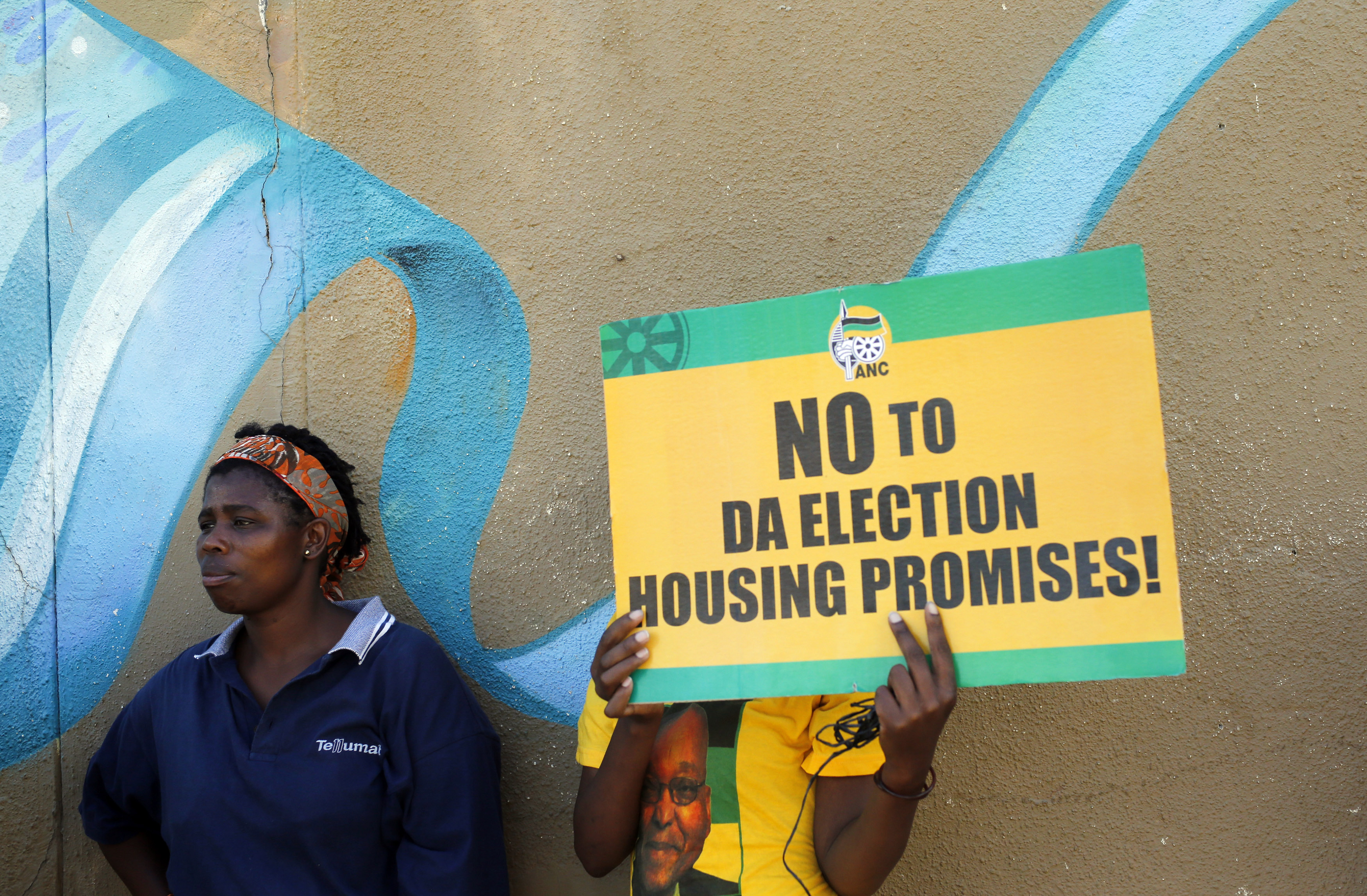 An election poster for the ANC party in South Africa