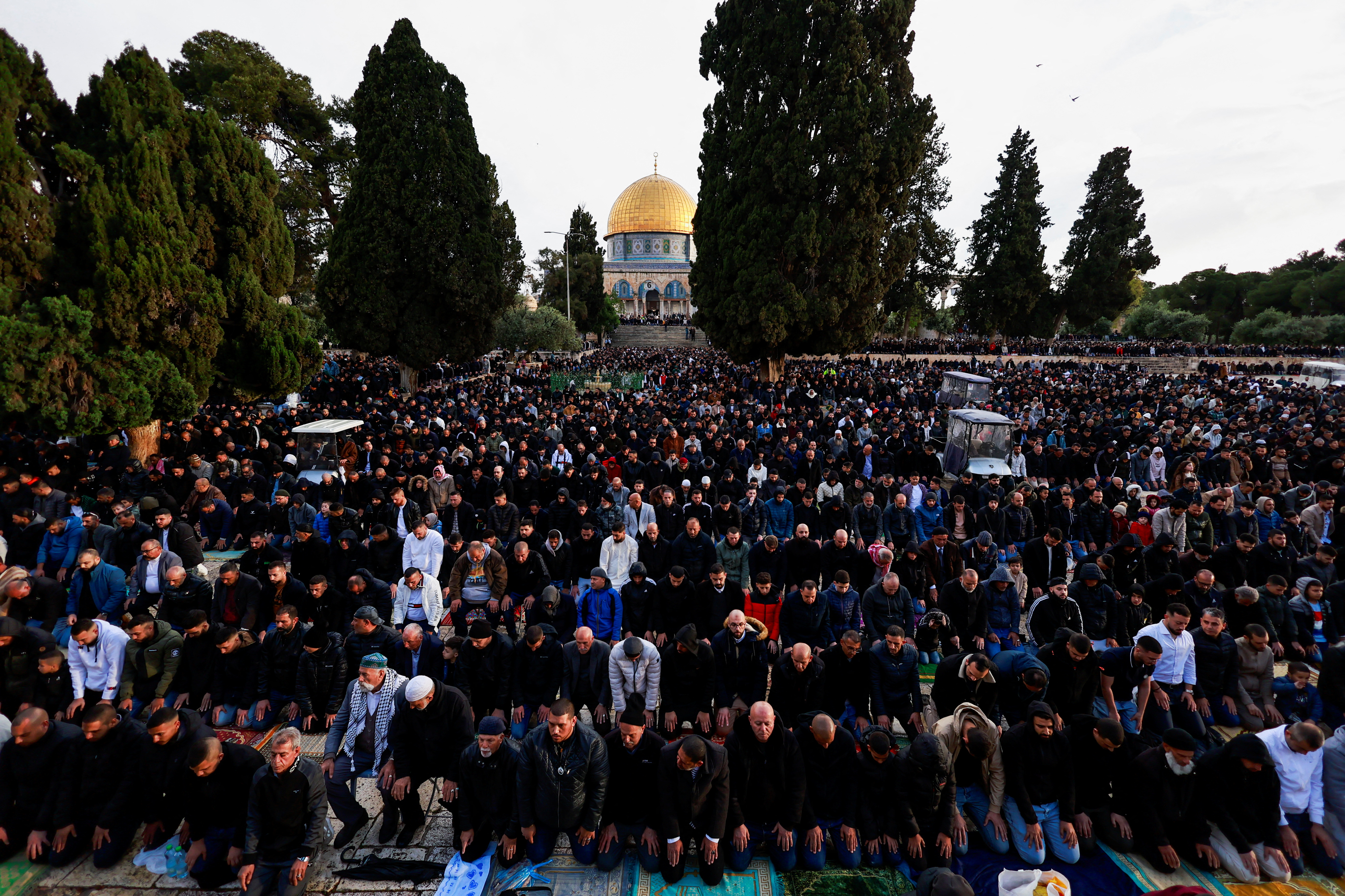 Eid prayers at al-Aqsa mosque