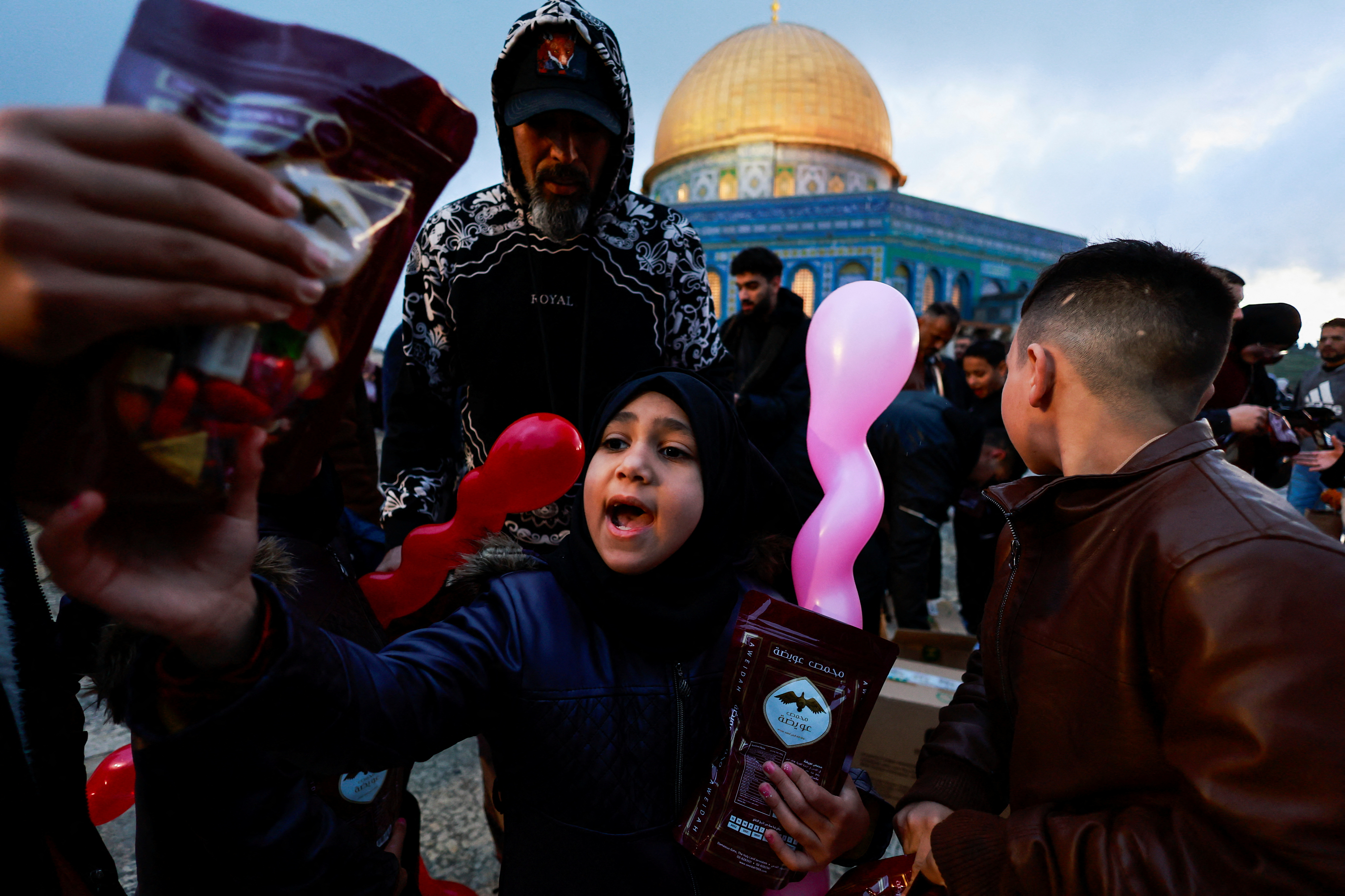 Eid prayers at al-Aqsa mosque