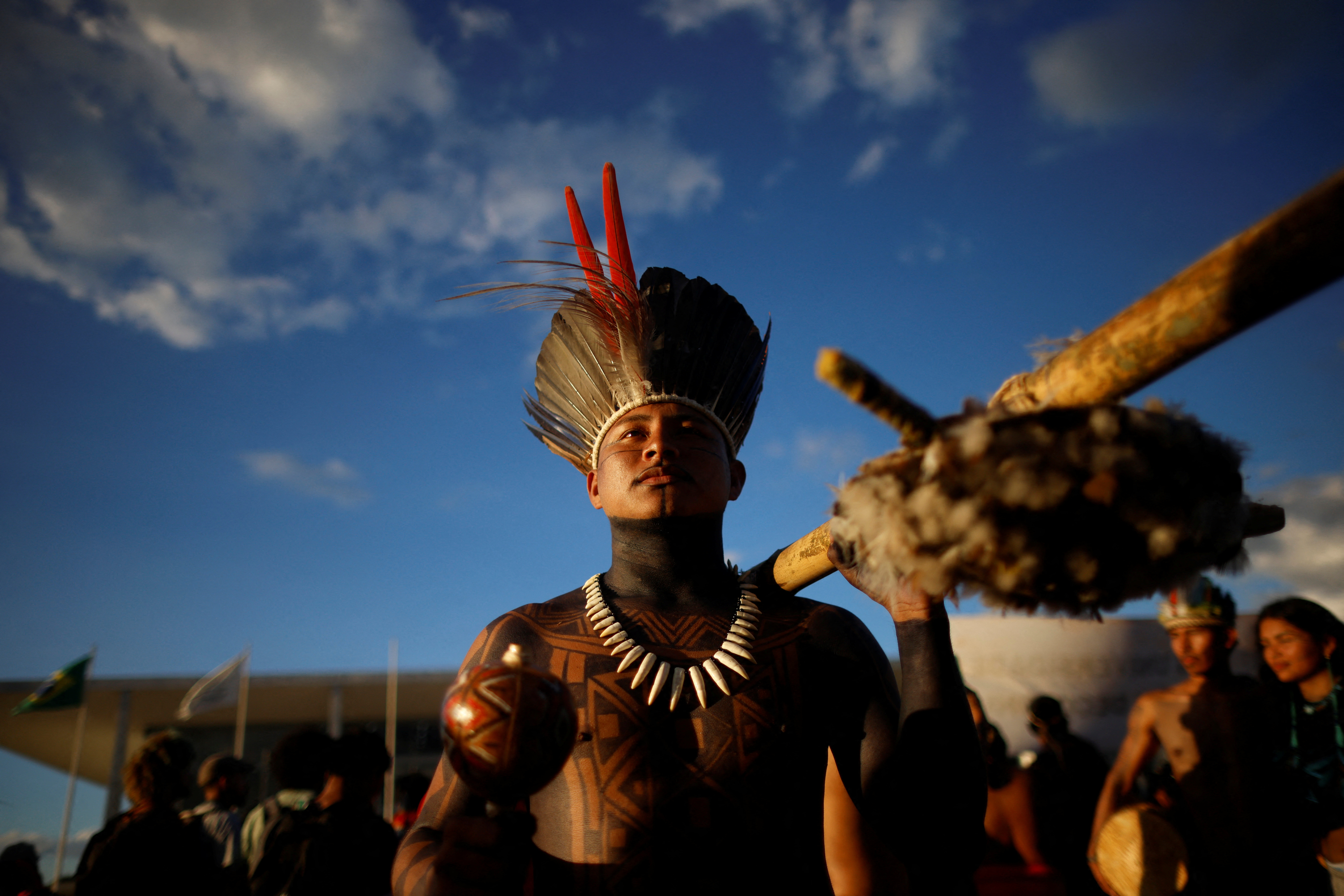 Indigenous peoples in Brazil march to demand land recognition