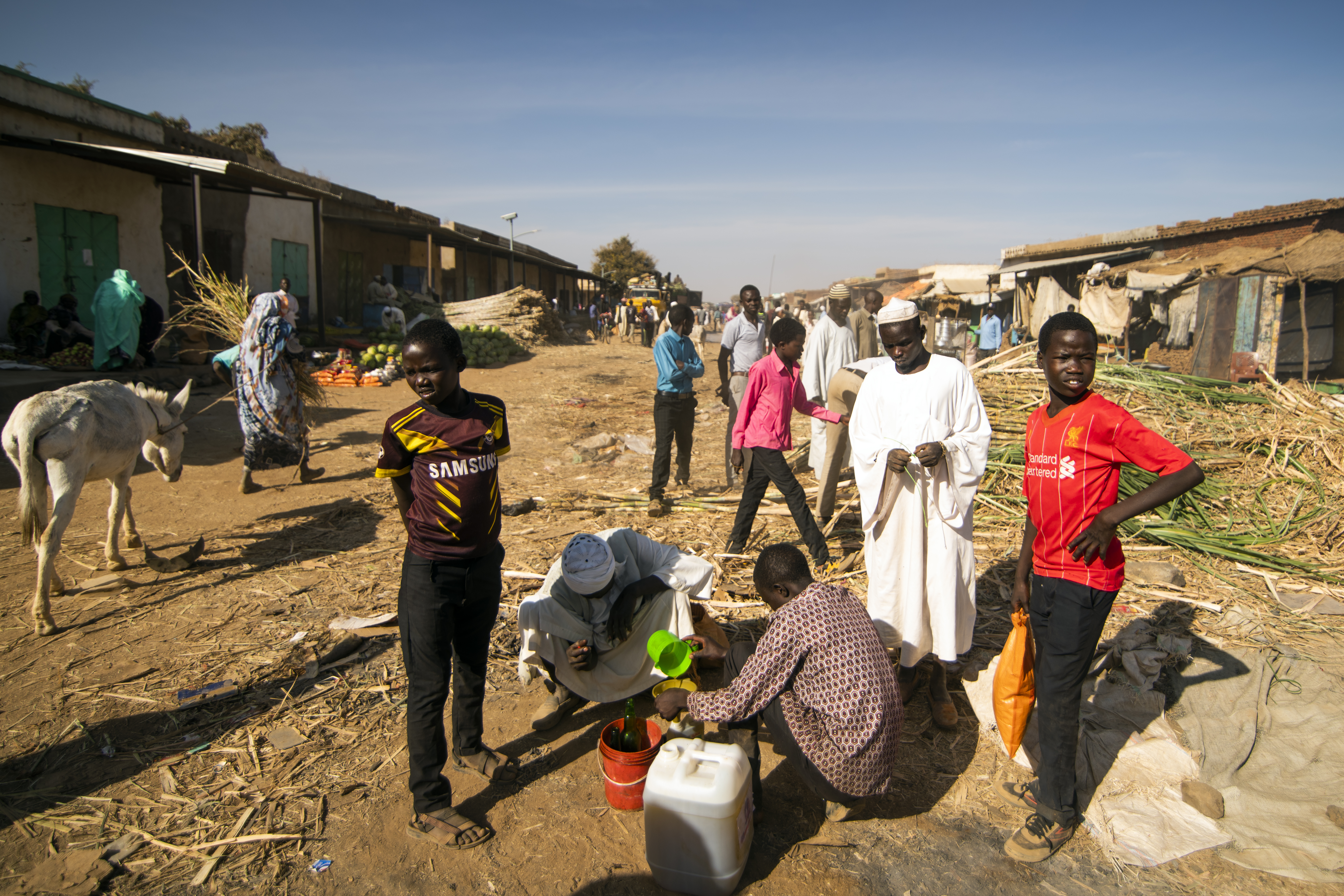 Golo town in Jabal Marra, Darfur. Golo market had started to become active again as a hub for traders and farmers from all the surrounding villages, in this image taken at the end of 2022