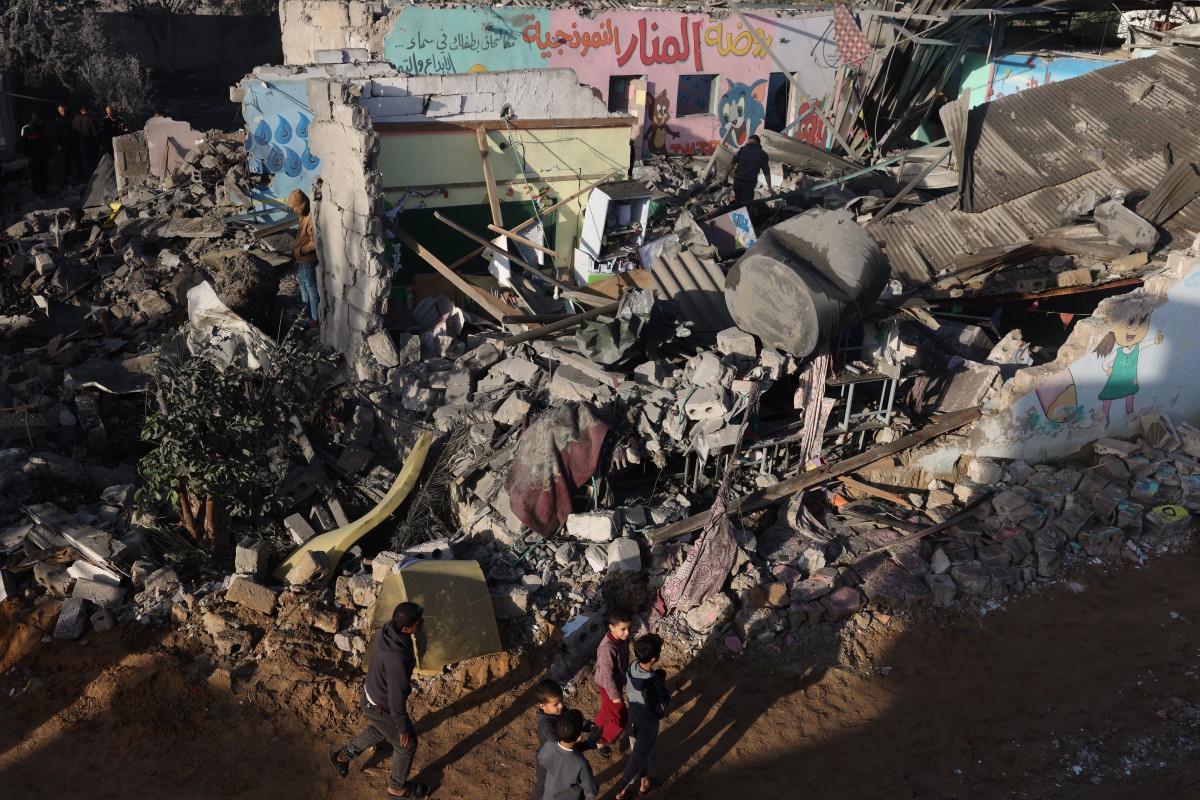 Displaced Palestinian children