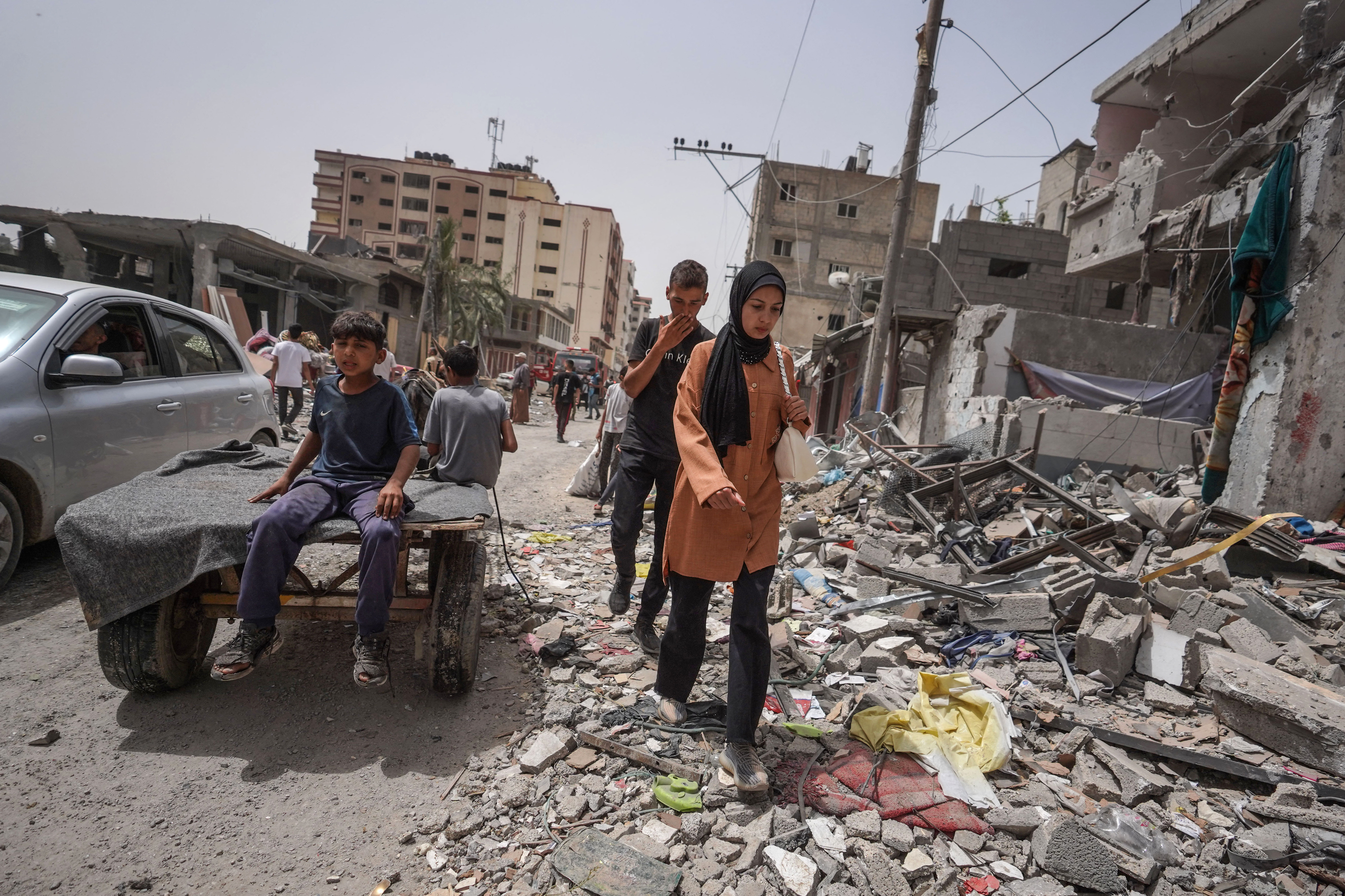 Israeli army withdrew from Nuseirat refugee camp, leaving behind a trail of destruction