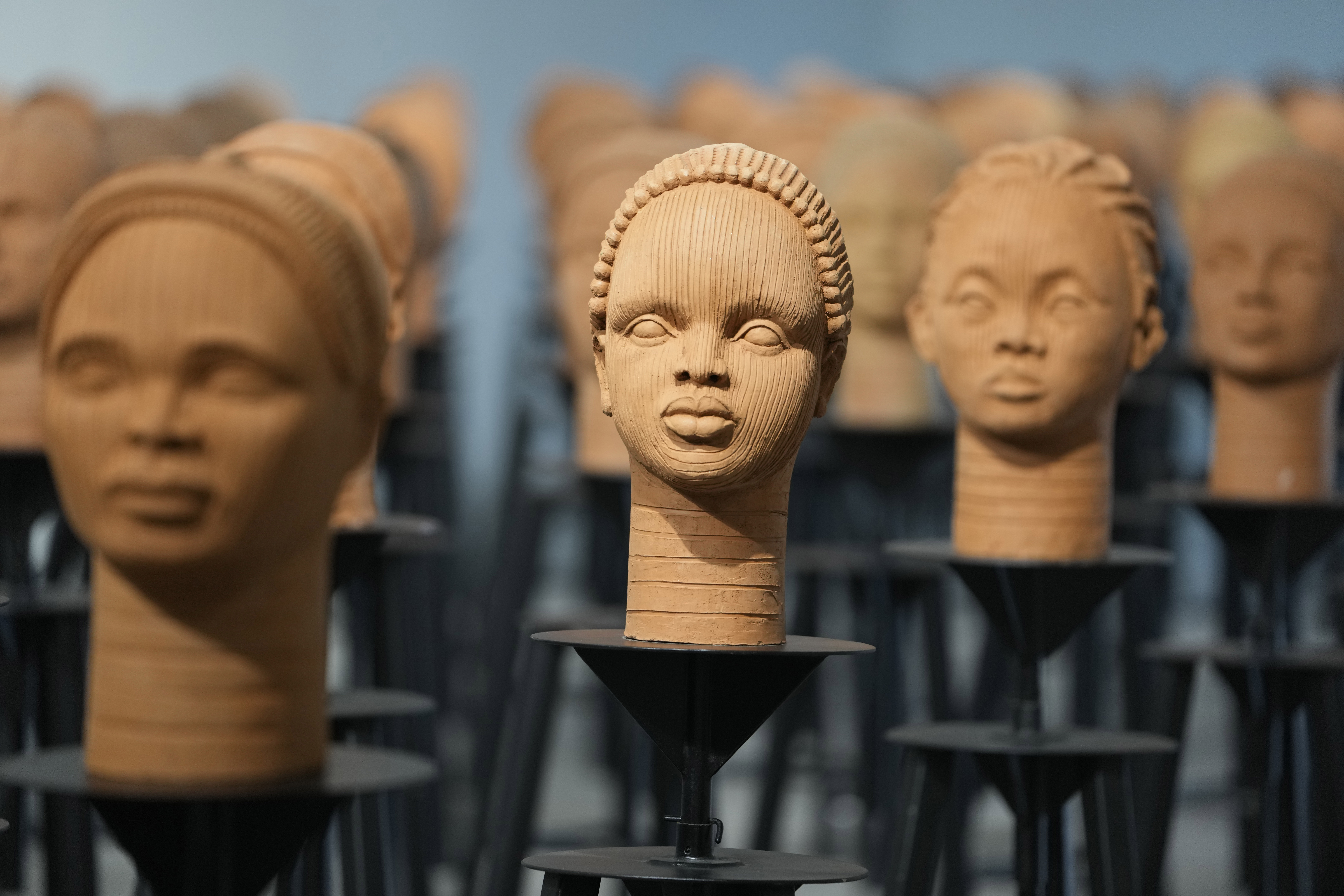 Sculptures depicting missing Nigerian girls