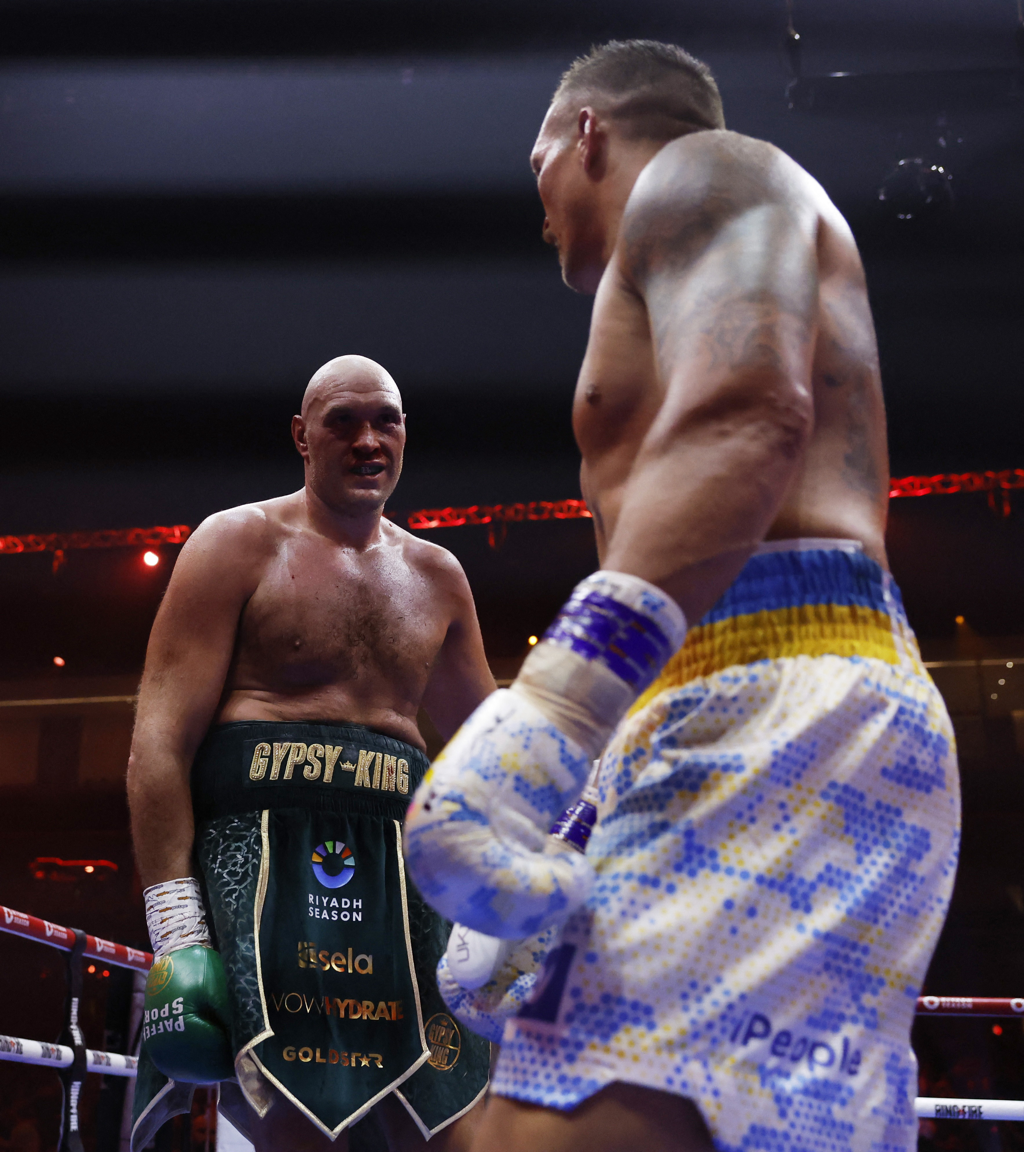 Tyson Fury vs Oleksandr Usyk [Andrew Couldridge/Action Images via Reuters]