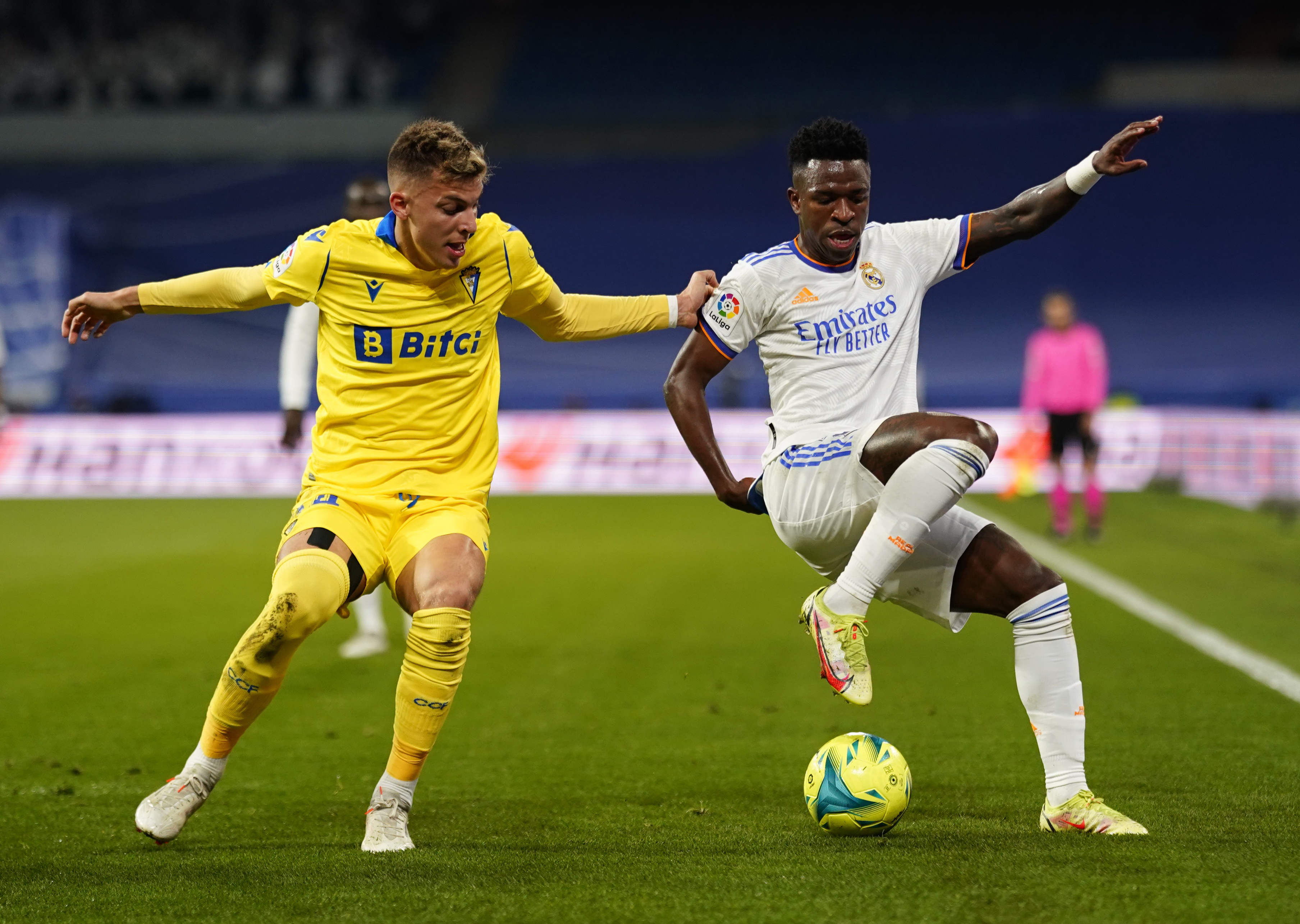 Football players on the field