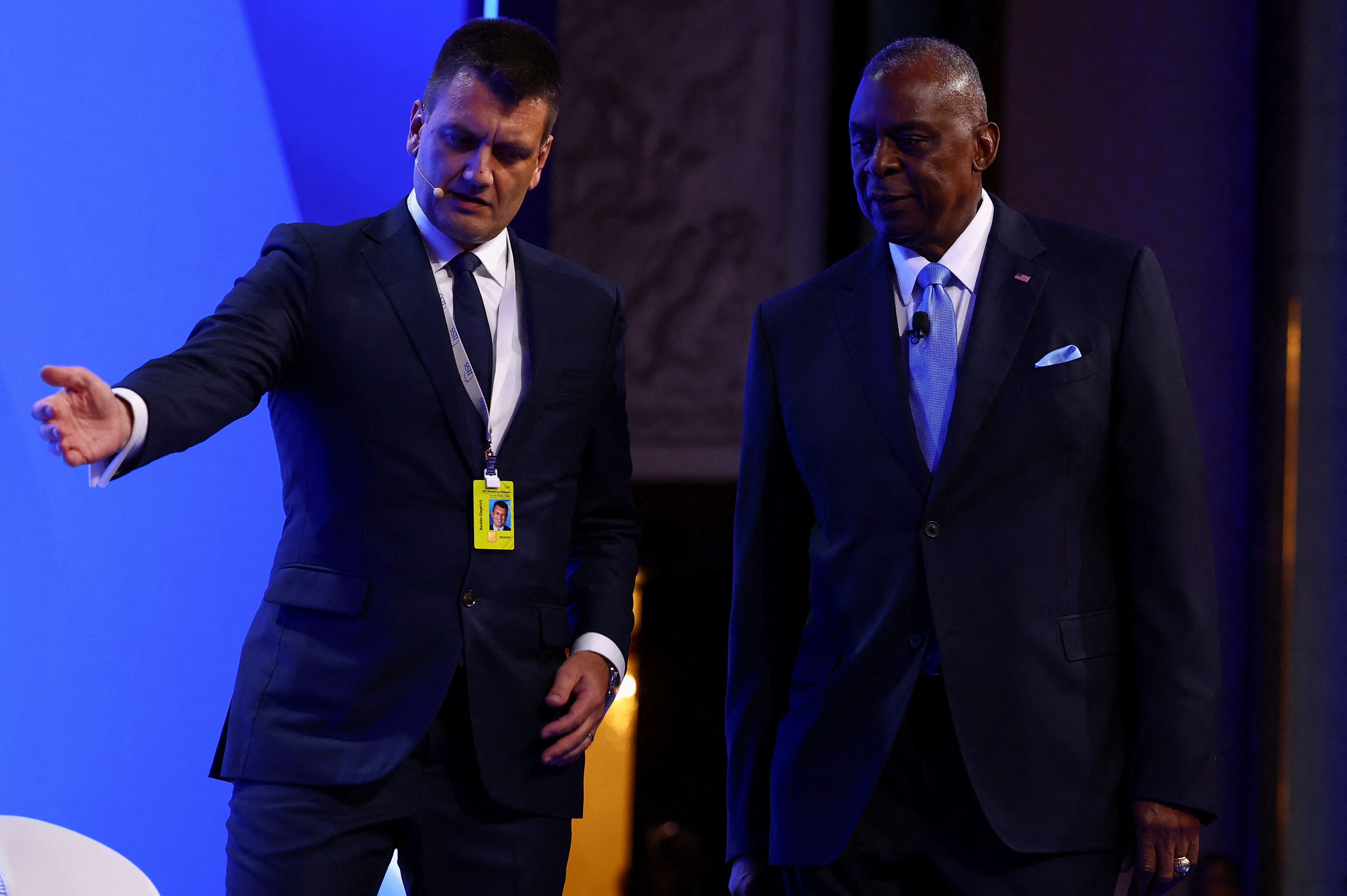 U.S. Defense Secretary Lloyd Austin attends the Shangri-la Dialogue in Singapore June 1, 2024. REUTERS/Edgar Su