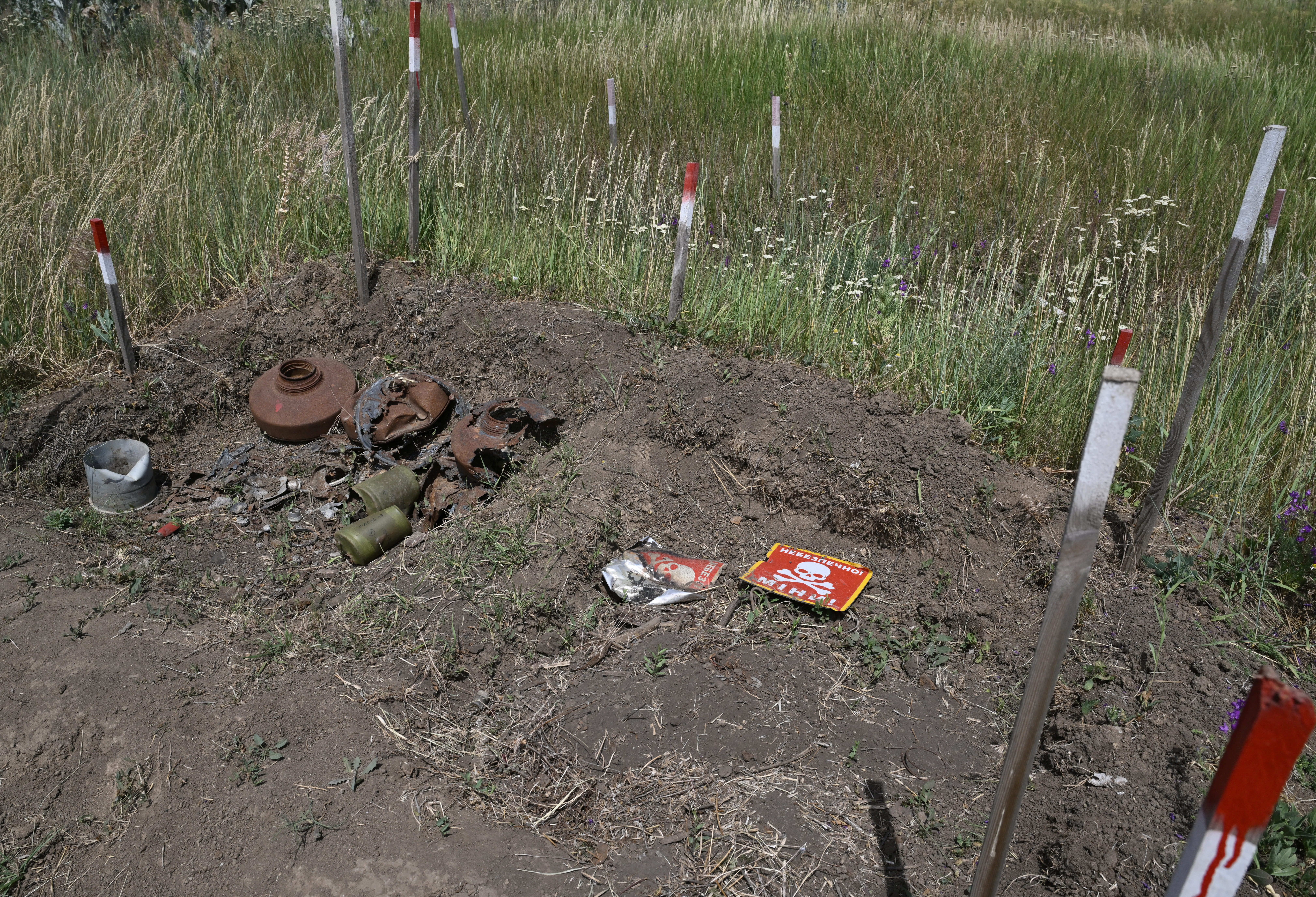 Women deminers step in to clear up Ukrainian land