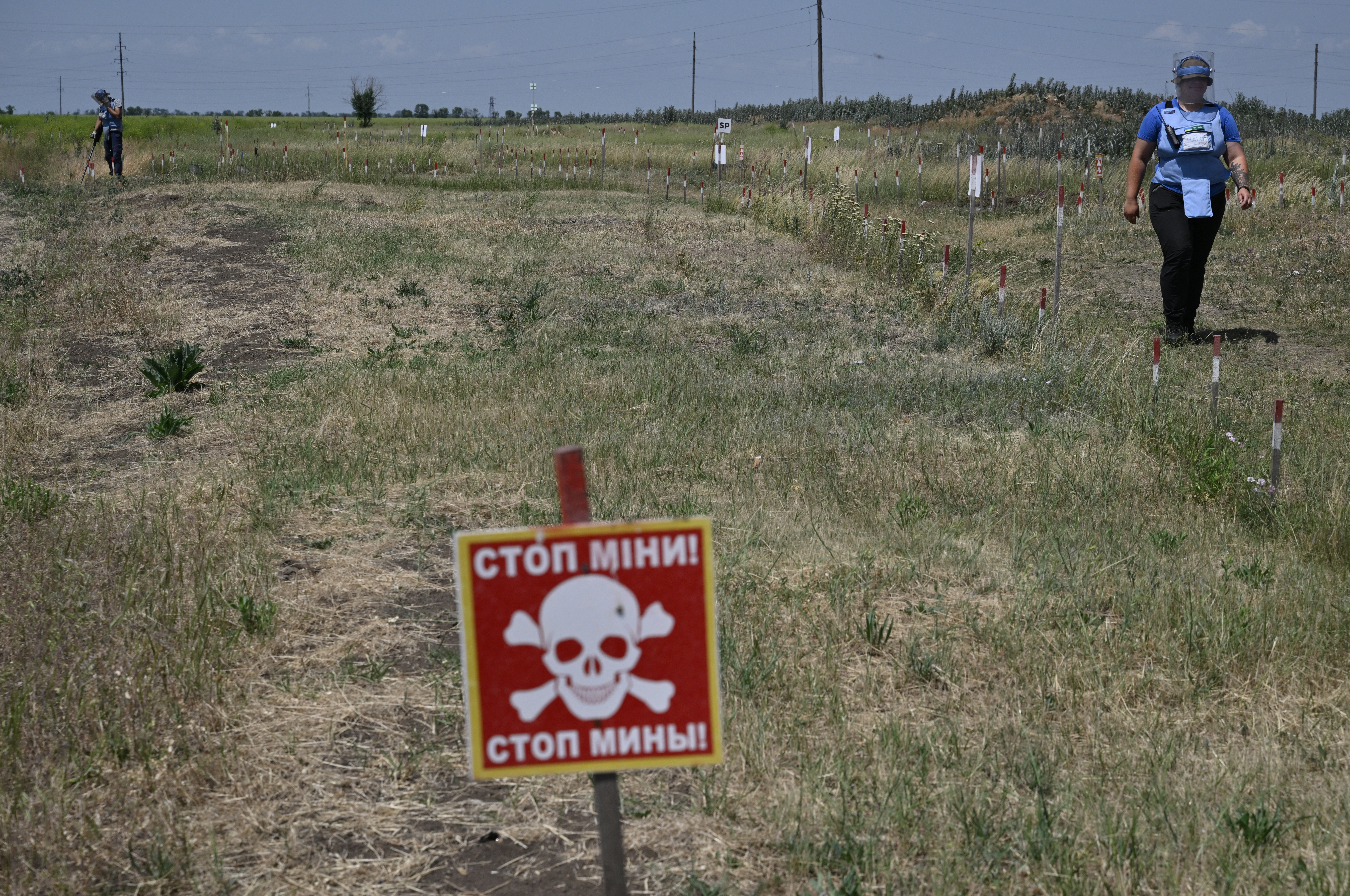 Women deminers step in to clear up Ukrainian land
