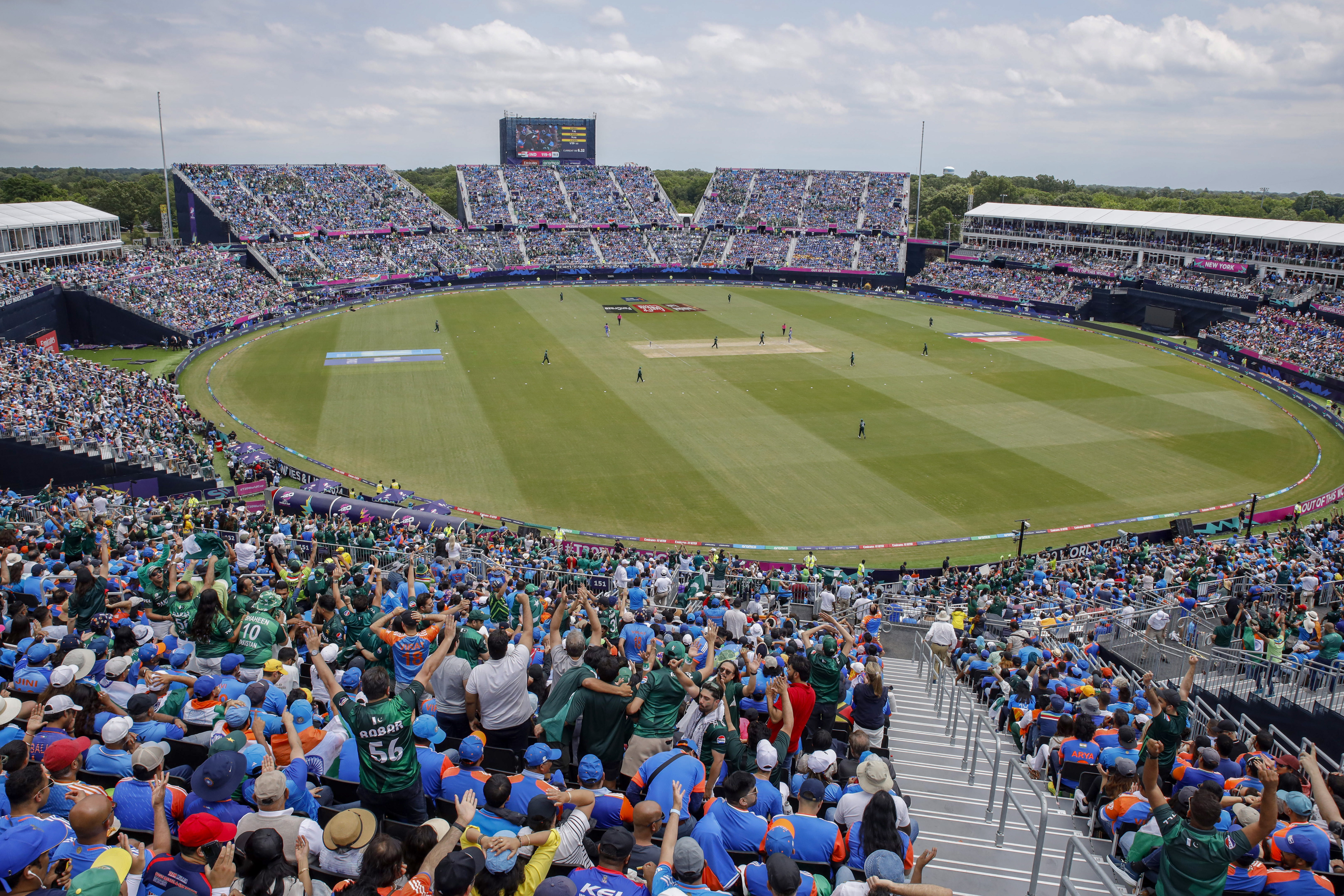 India and Pakistan cricket fans bring the party to the USA