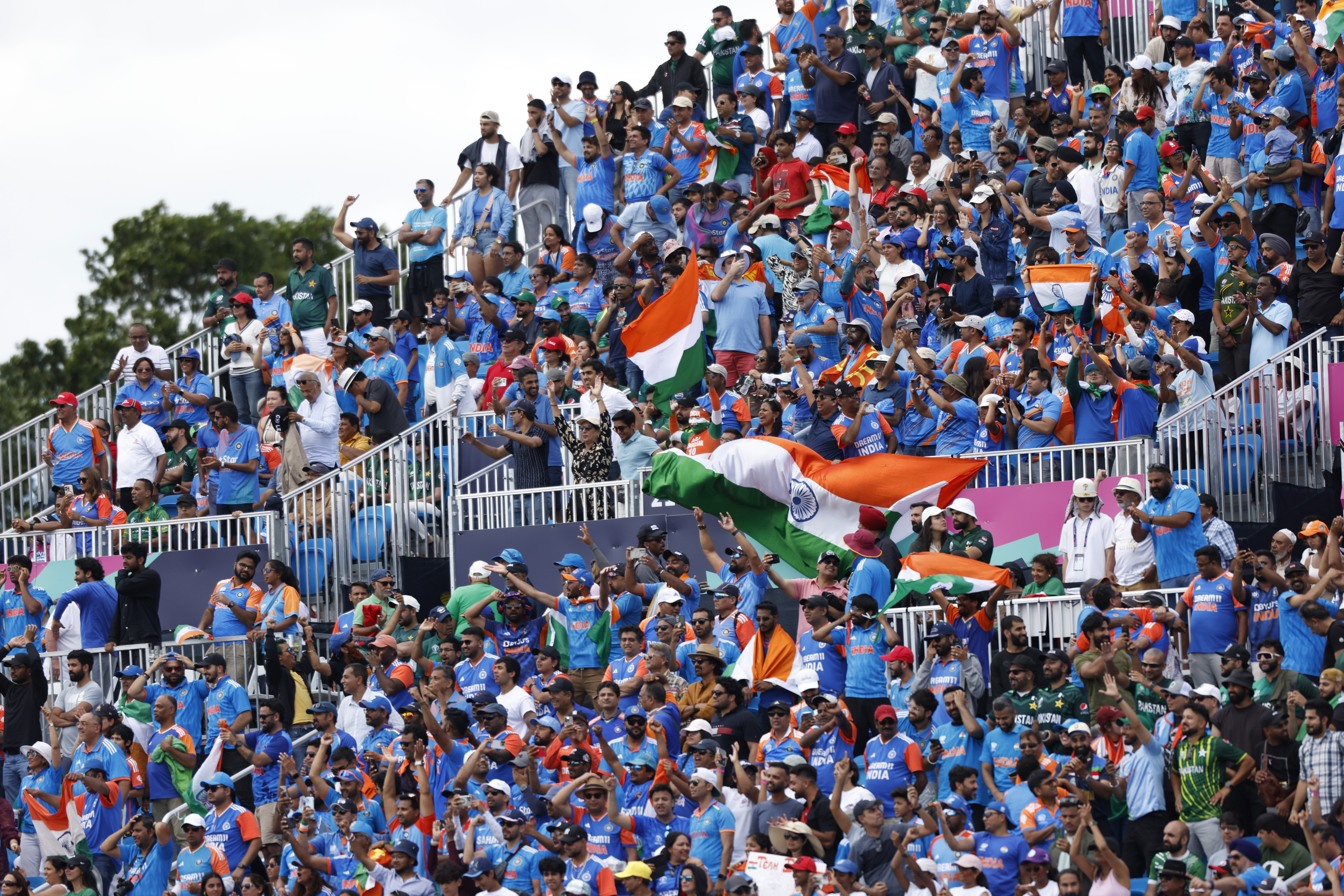 India and Pakistan cricket fans bring the party to the USA