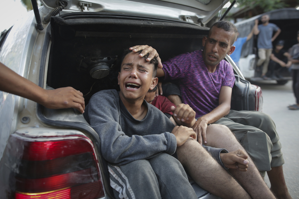 Children crying in back of a car