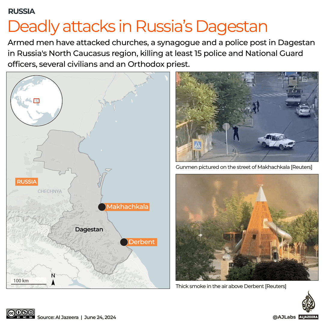 INTERACTIVE_Dozen killed in synagogue, church attacks_JUN24_2024-1719214286