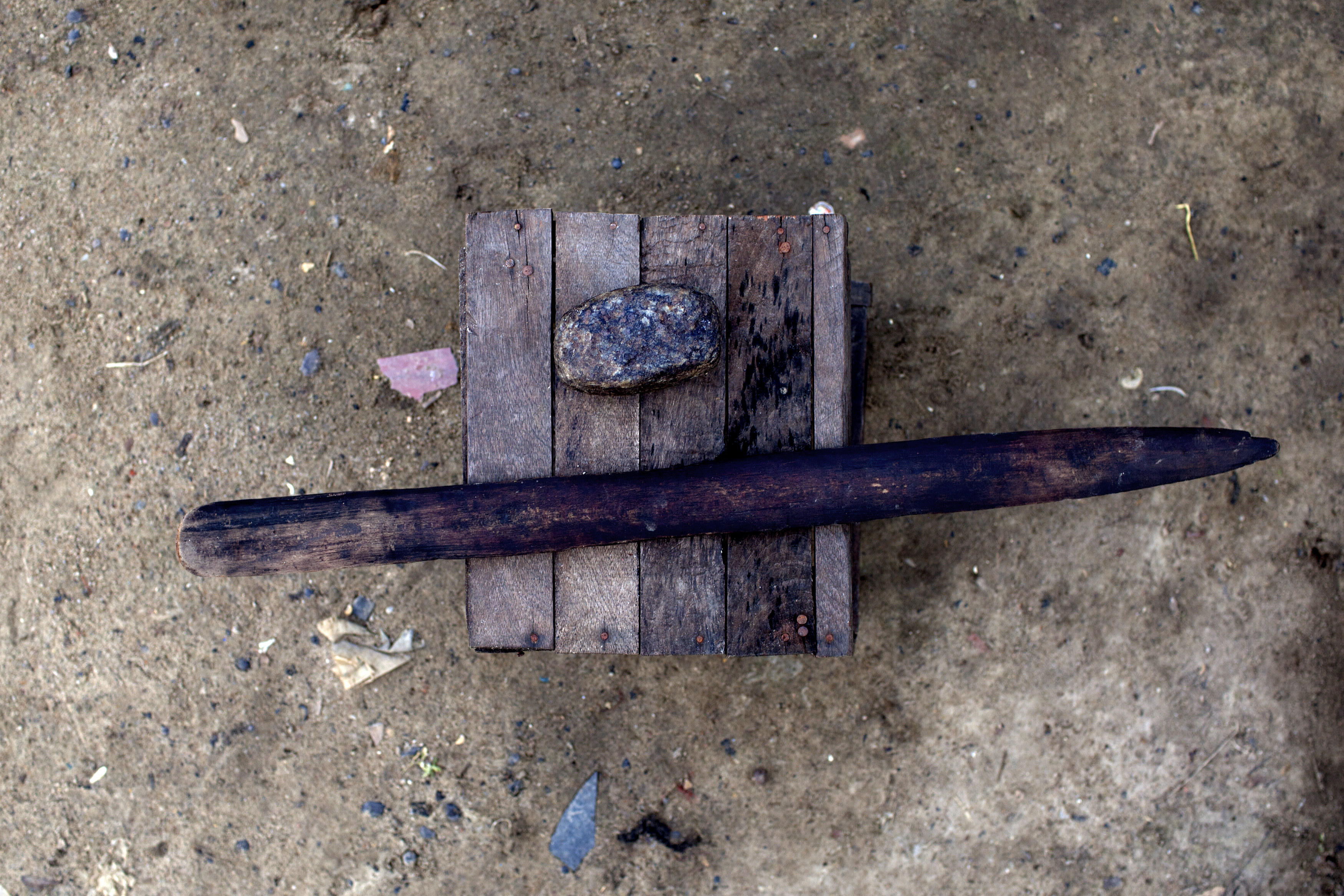 A stick used for breast ironing