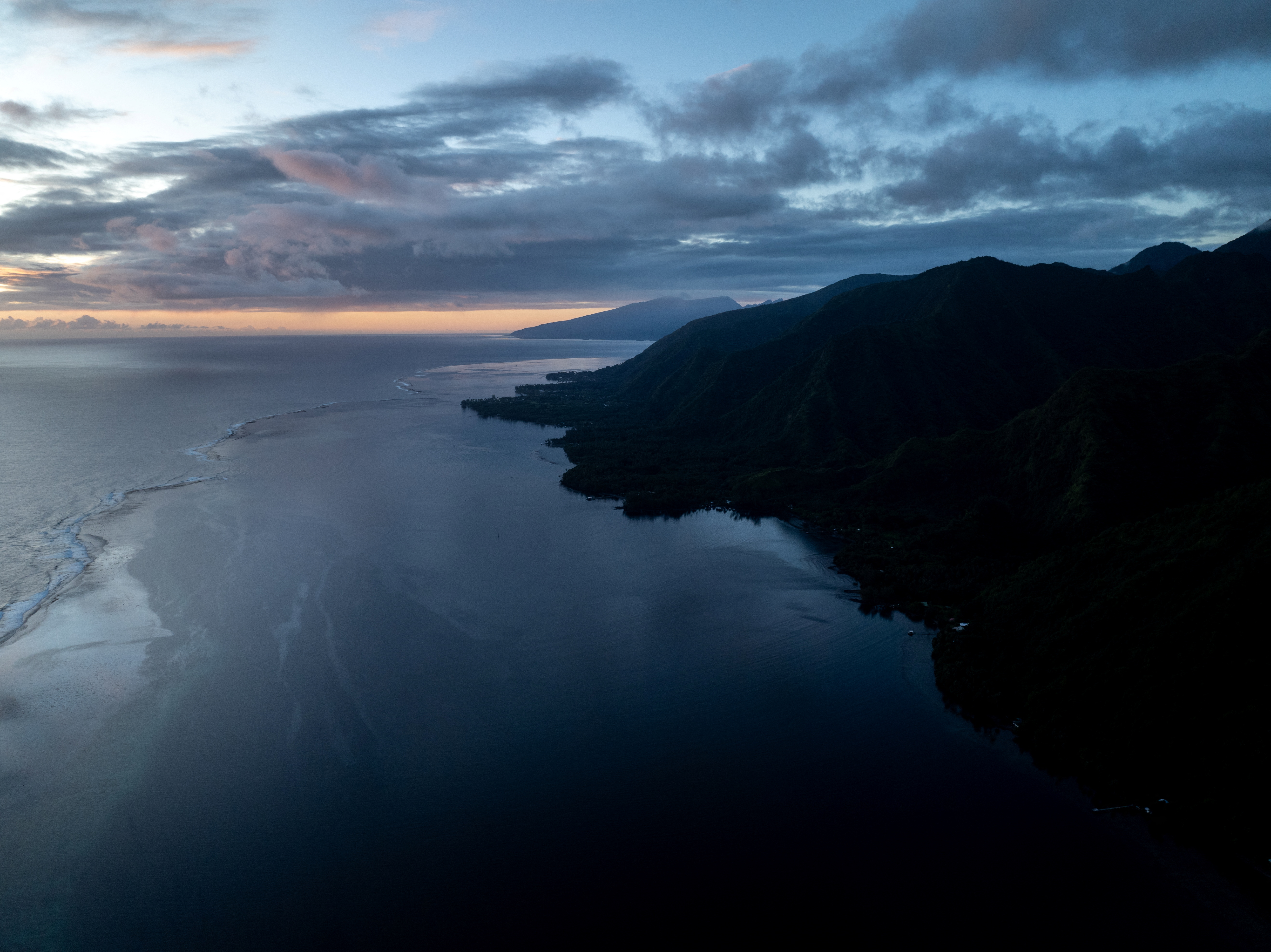 Paris 2024 Olympics - Surfing - Teahupo'o Preview - Teahupo'o, Tahiti - November 27, 2022 A drone view shows landscape in Teahupo'o where surfing will take place for the Paris 2024 Olympics REUTERS/Stringer