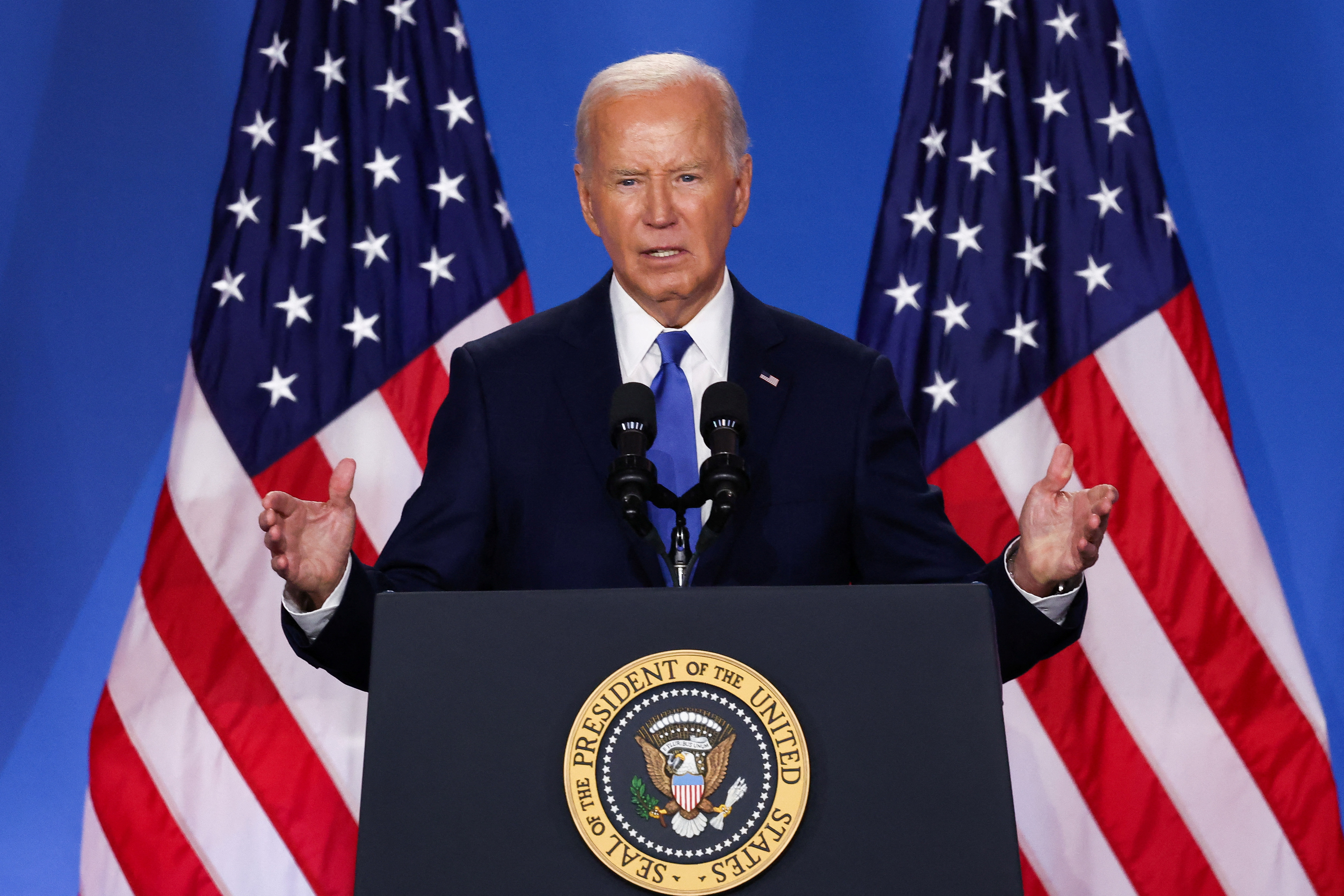 Biden at podium