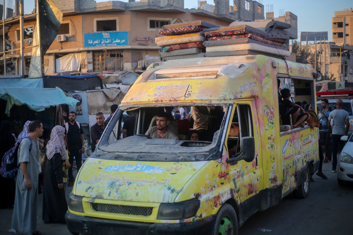 Palestinians displaced again as Israel forces advance in south Gaza